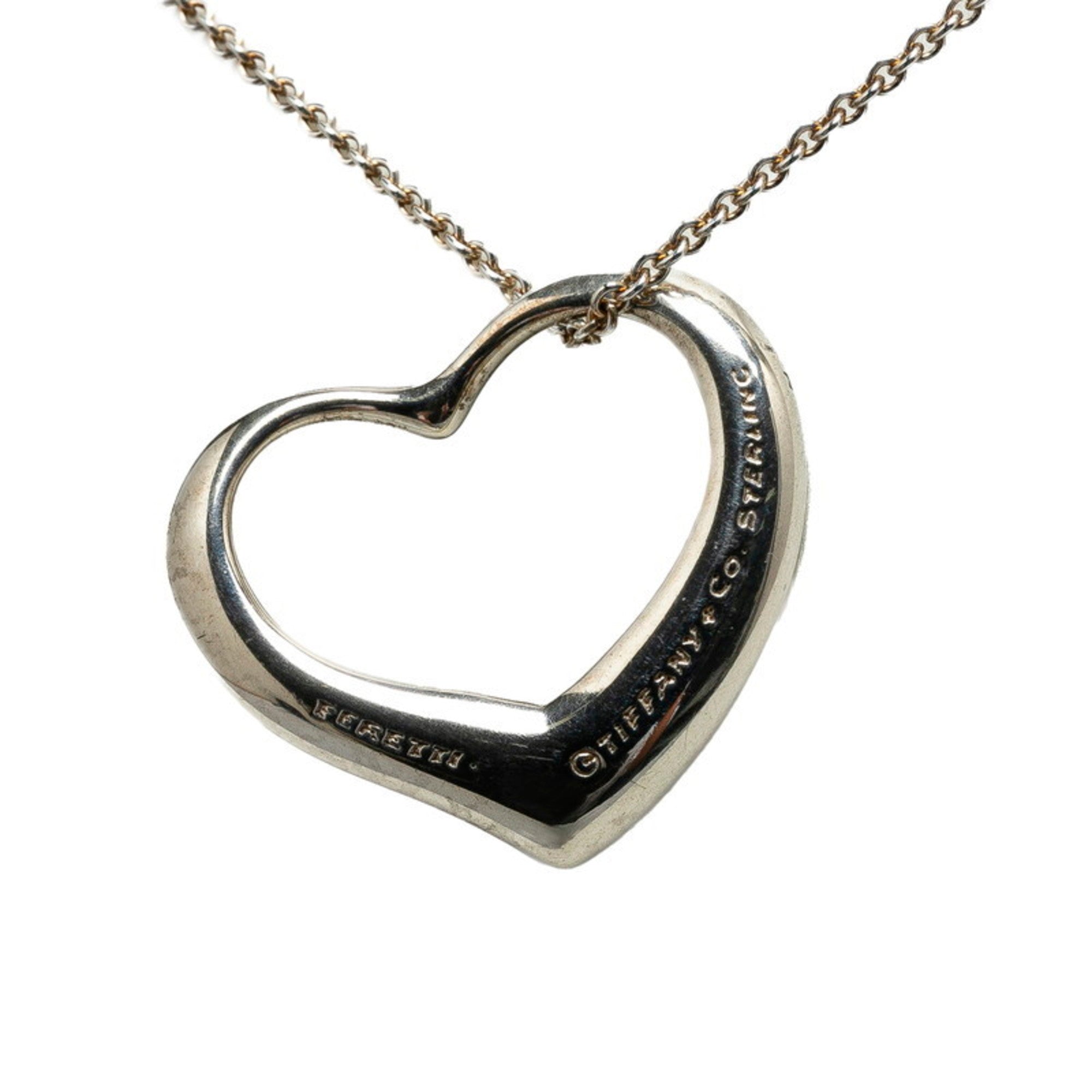 Heart Pendant Necklace Sterling Silver