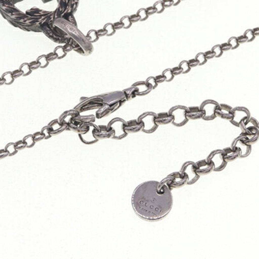 Interlocking G Pendant Necklace Sterling Silver