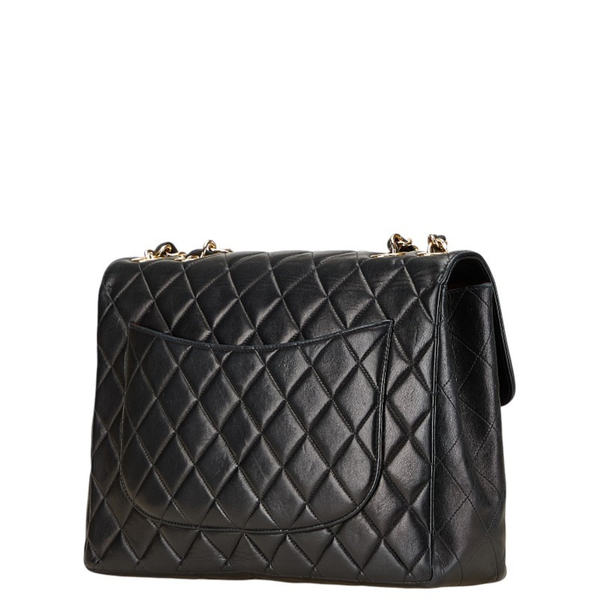 Vintage Classic Single Flap Bag Quilted Lambskin Jumbo