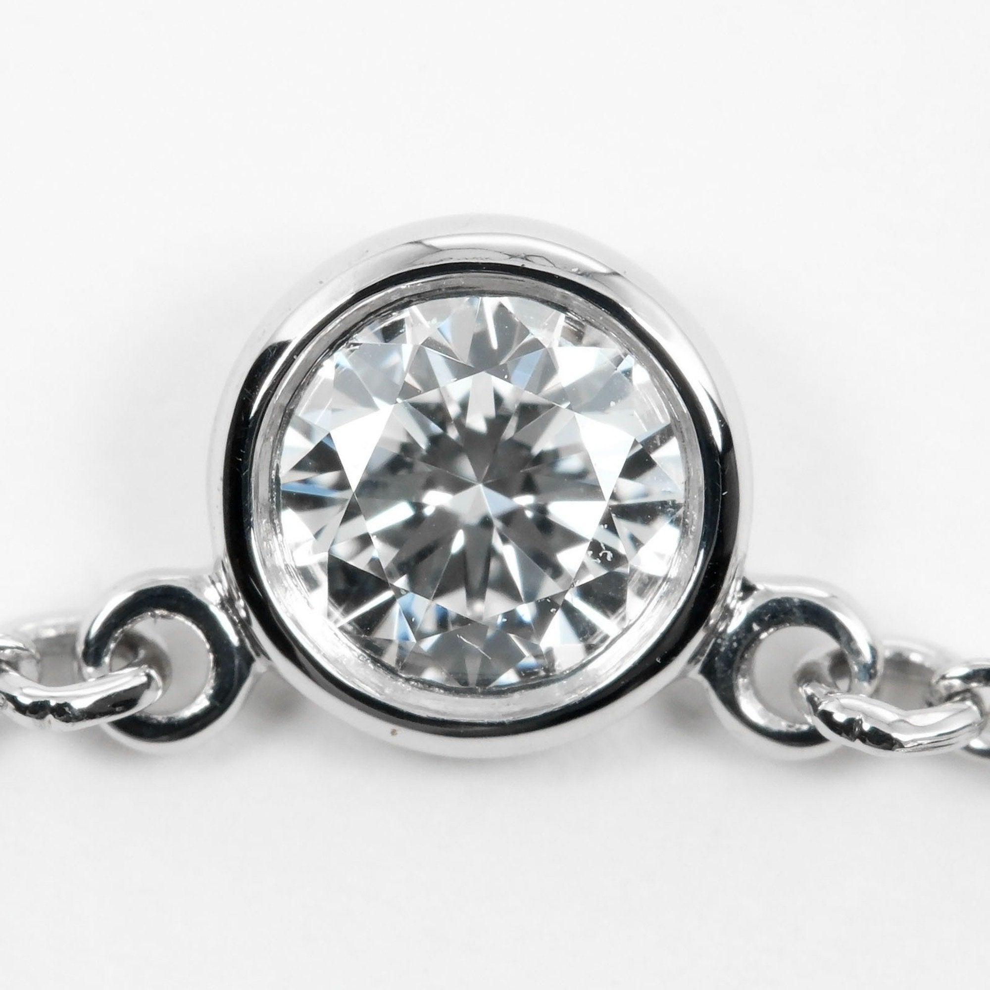 Elsa Peretti Diamonds By The Yard Pendant Necklace Platinum and Diamond
