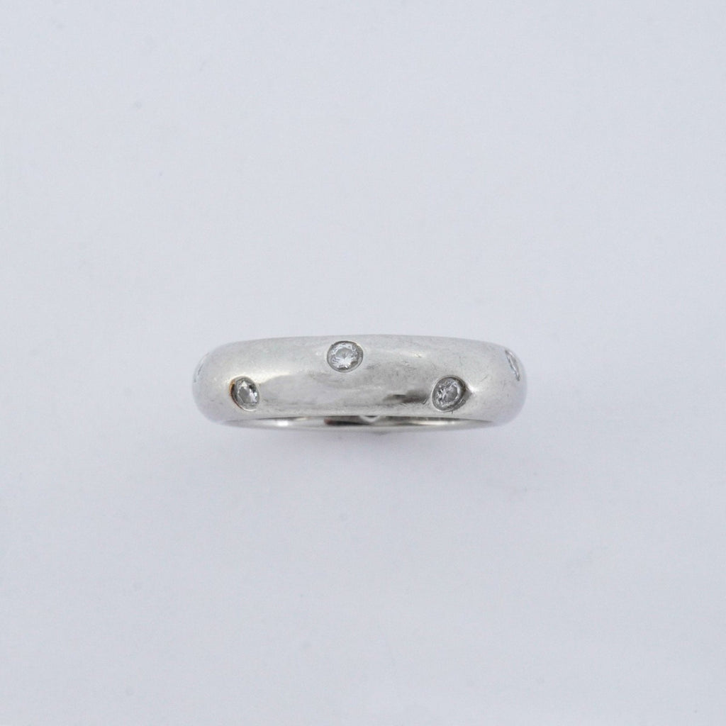 Band Ring Platinum with Diamond