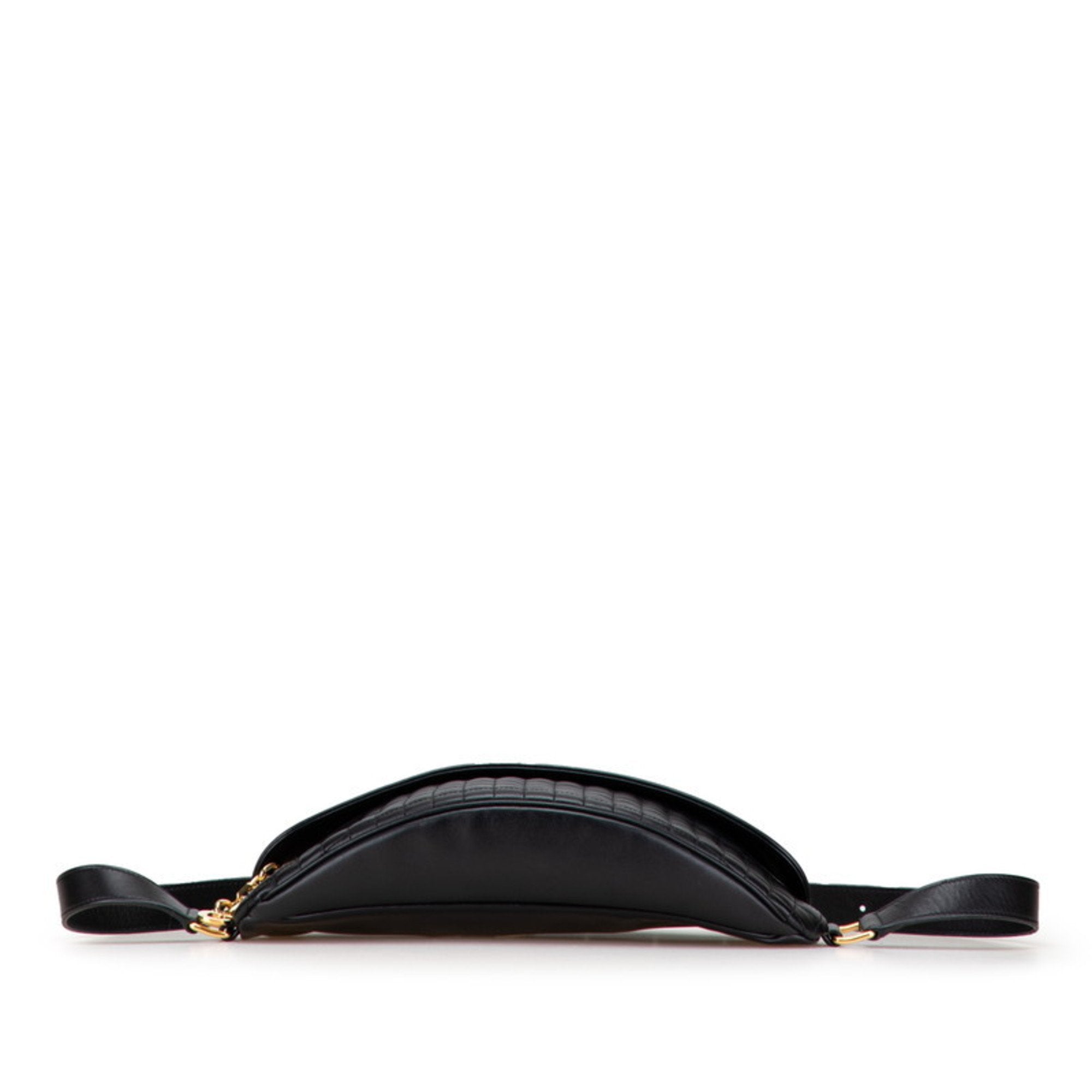 Charm Leather Black Handbag Charm