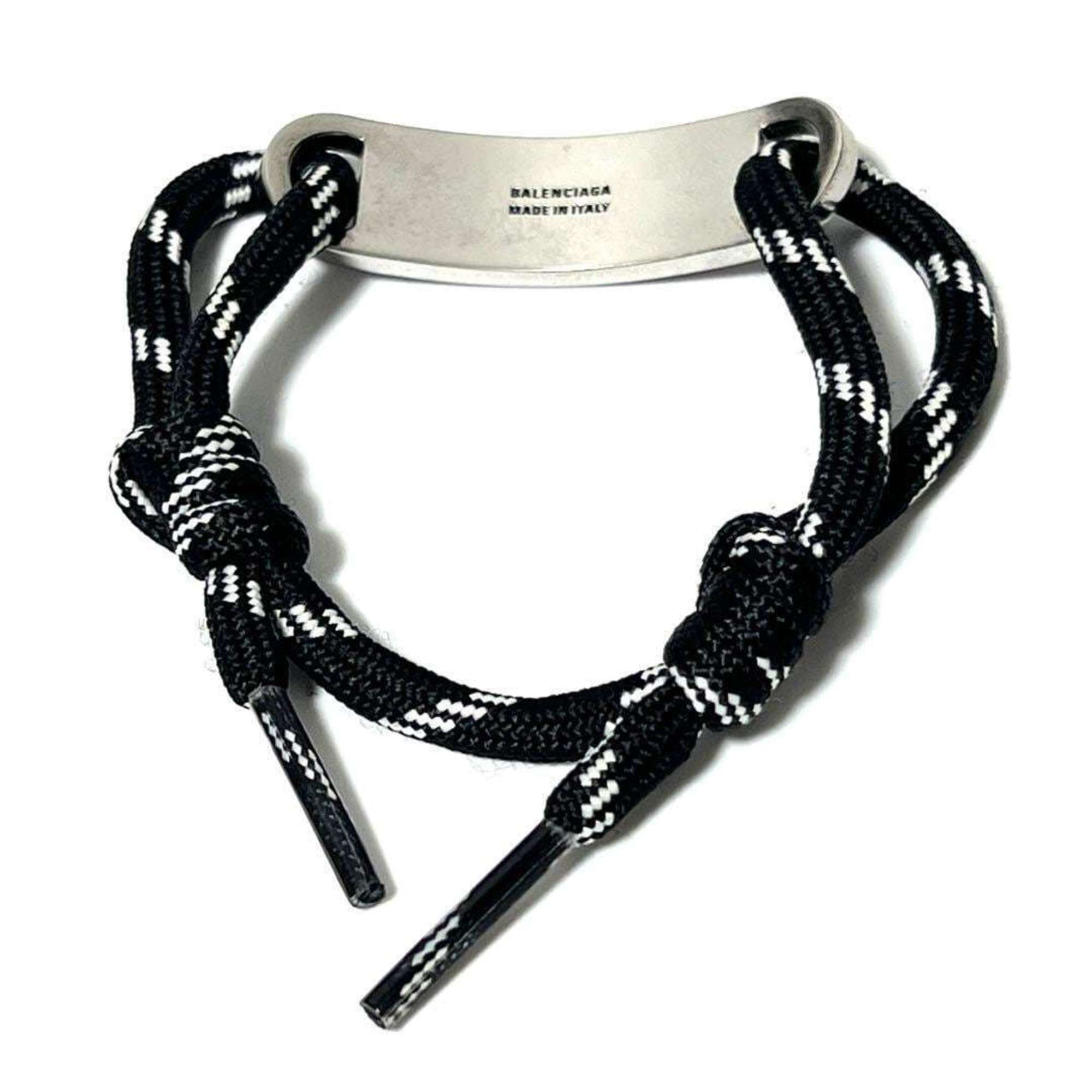 Plate Bracelet Cotton and Metal