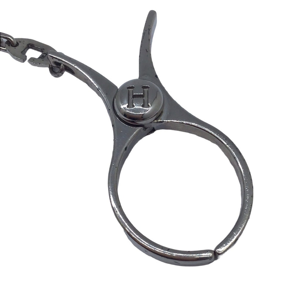 Glove Holder Charm Metal Silver Handbag Charm