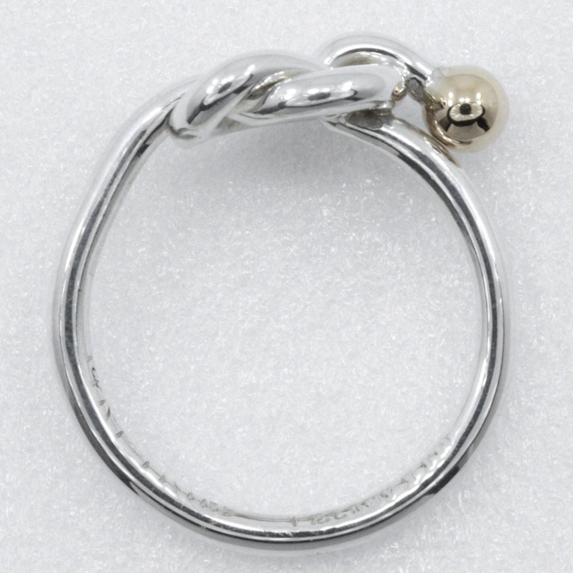 Love Knot Ring Sterling Silver and 18K Yellow Gold