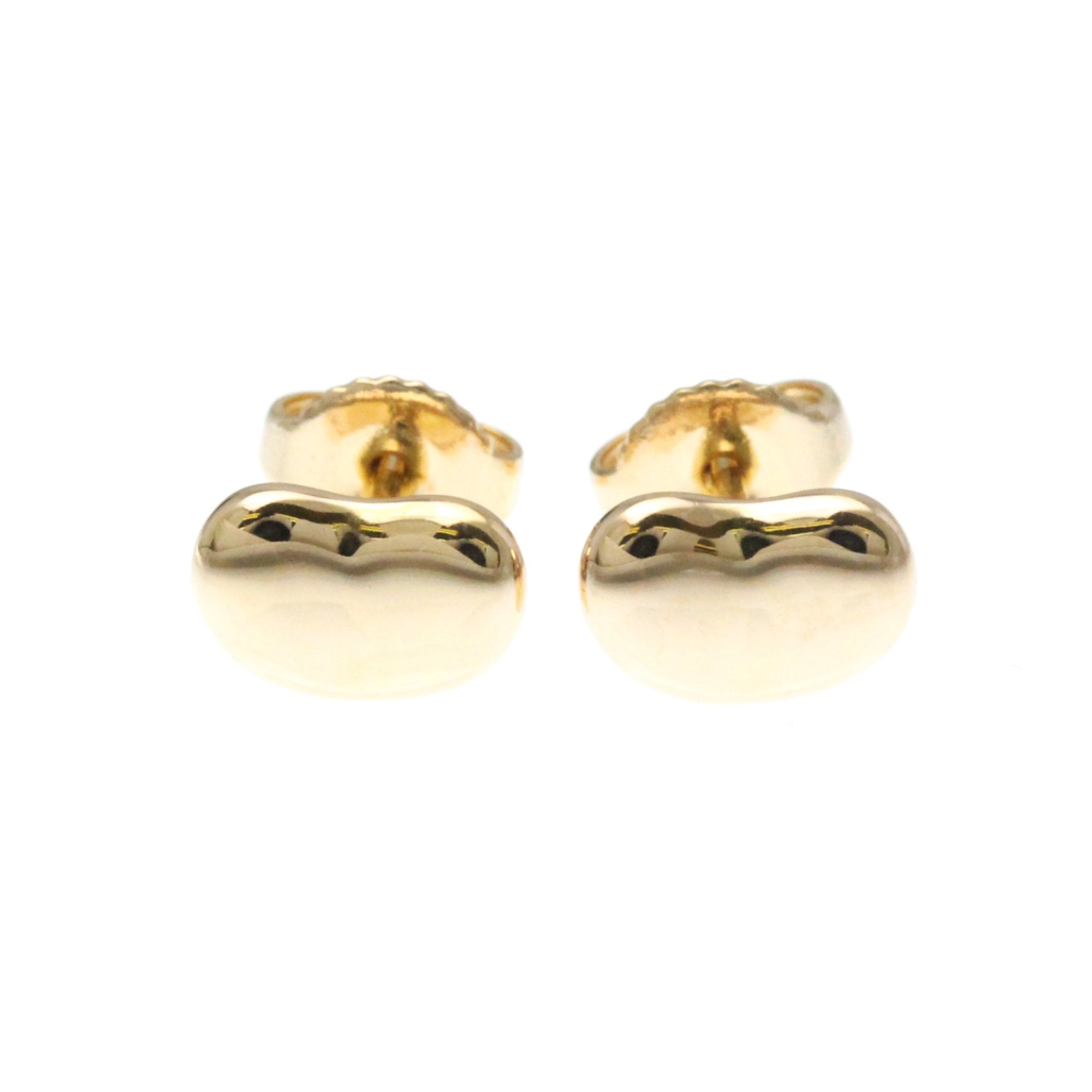 Bean Earrings 18K Rose Gold 9mm 18K Rose Gold