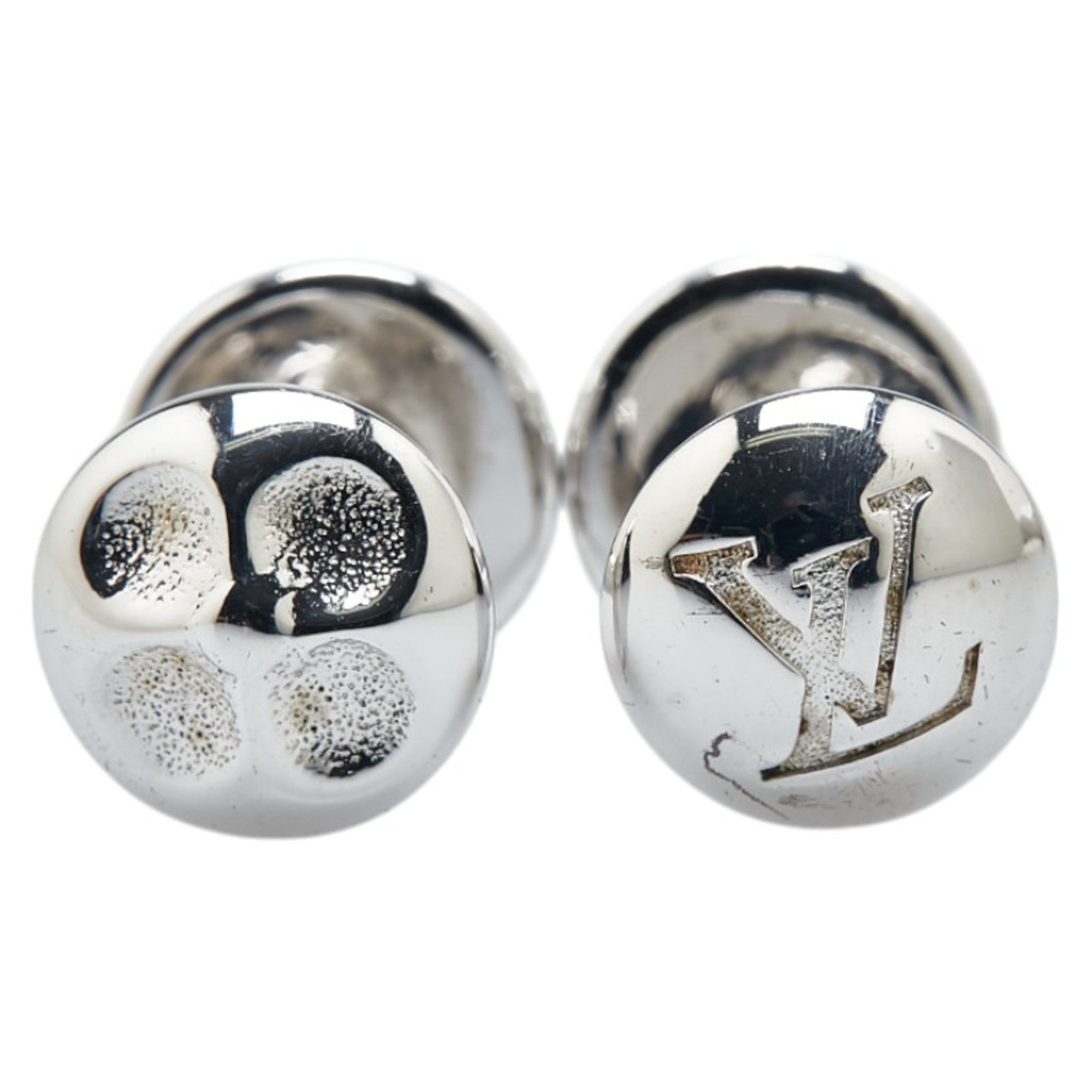 Taiga Button Cufflinks Leather and Sterling Silver Bracelet