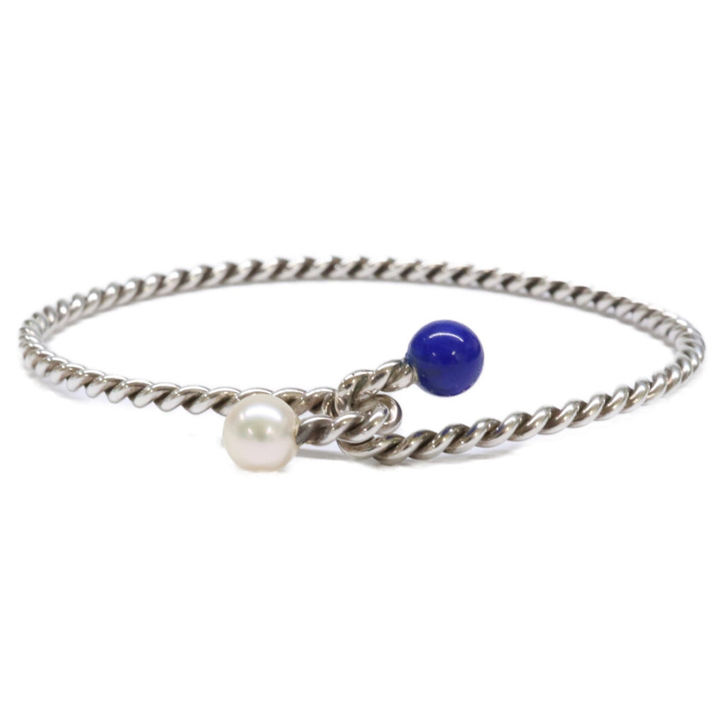 Bracelet Sterling Silver with Lapis Lazuli and Pearl
