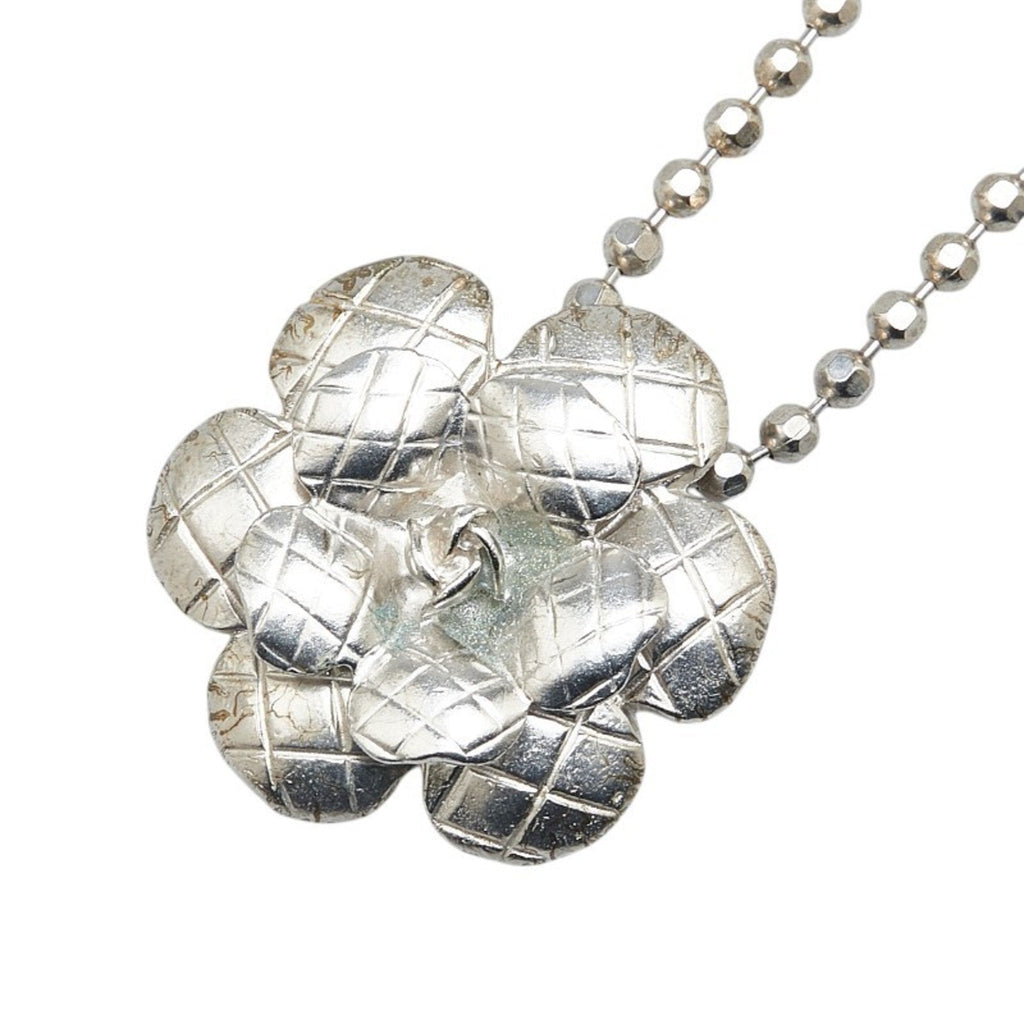 Camellia Pendant Necklace Sterling Silver