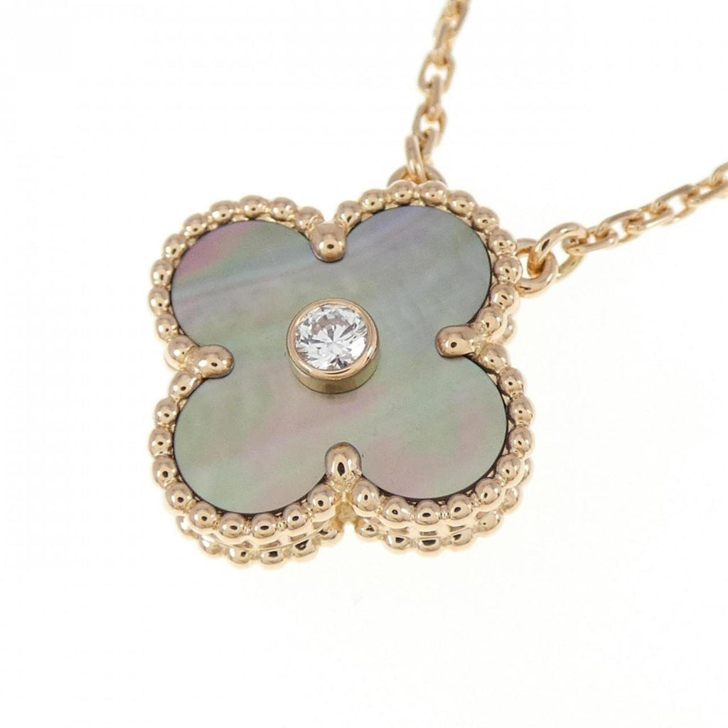 Vintage Alhambra Pendant Necklace 18K Rose Gold