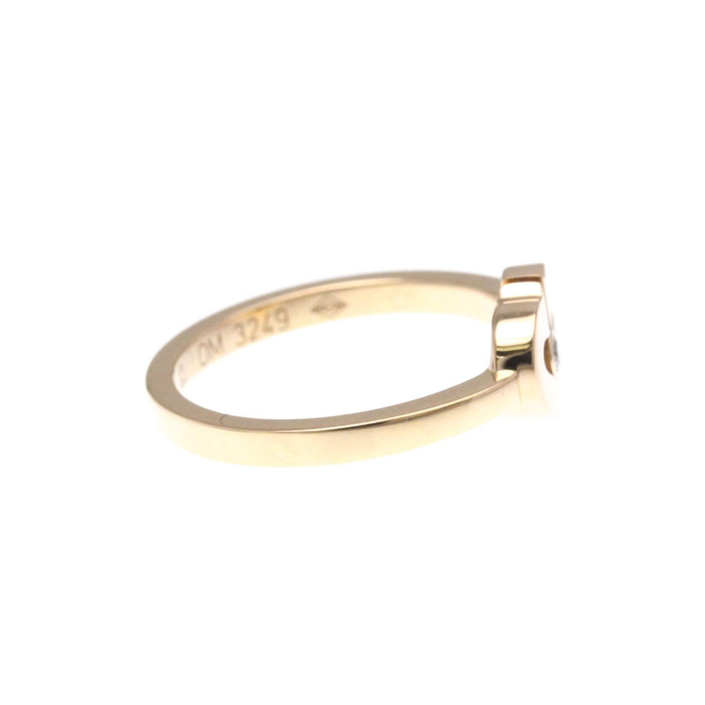 C Heart Ring 18K Rose Gold with Diamonds