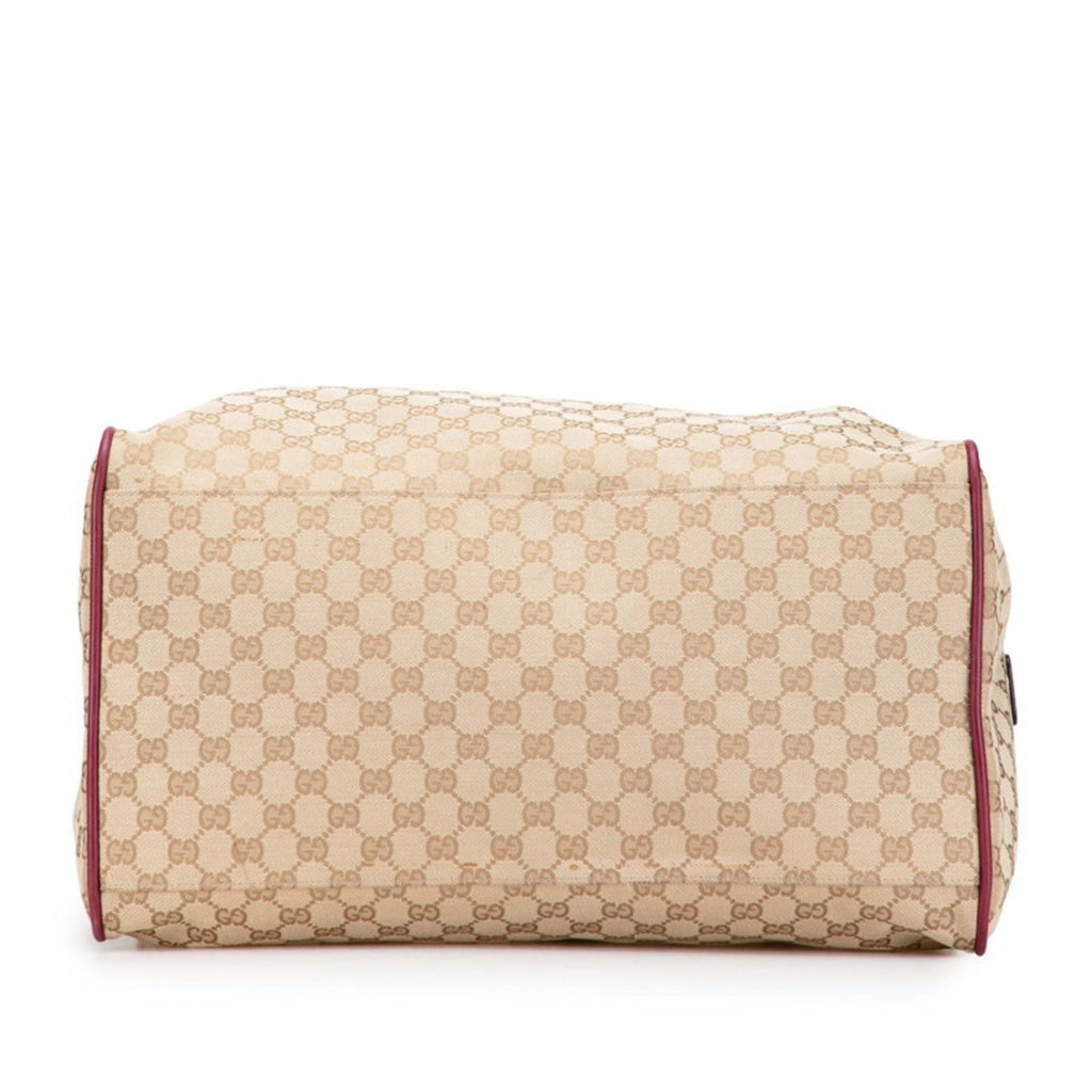 Web Carry On Duffle Bag GG Canvas Large