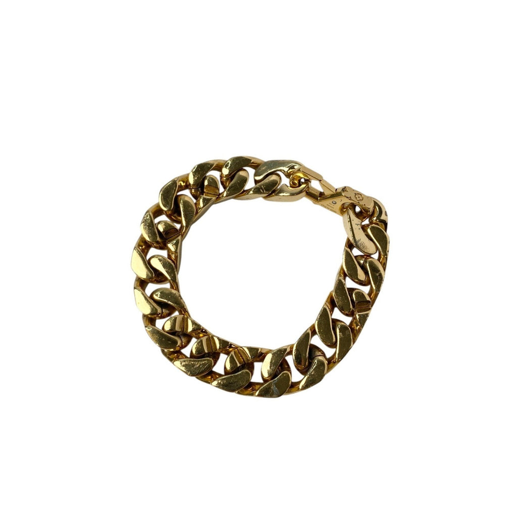 Chain Link Bracelet Metal Gold
