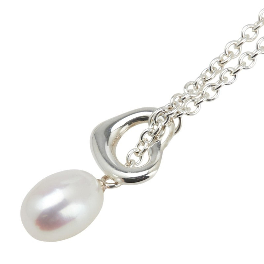 Open Heart Pendant Necklace Sterling Silver 19mm