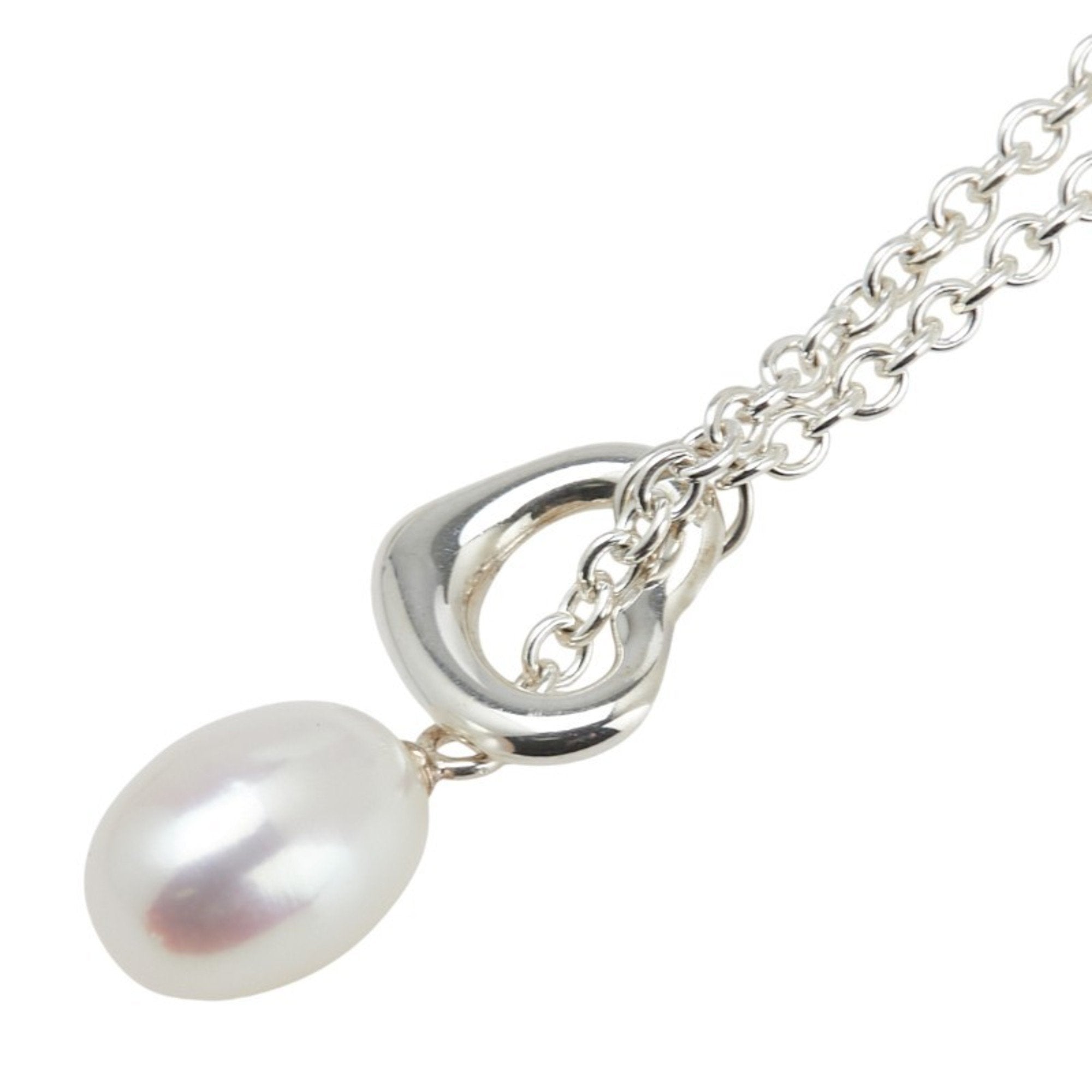 Open Heart Pendant Necklace Sterling Silver 19mm