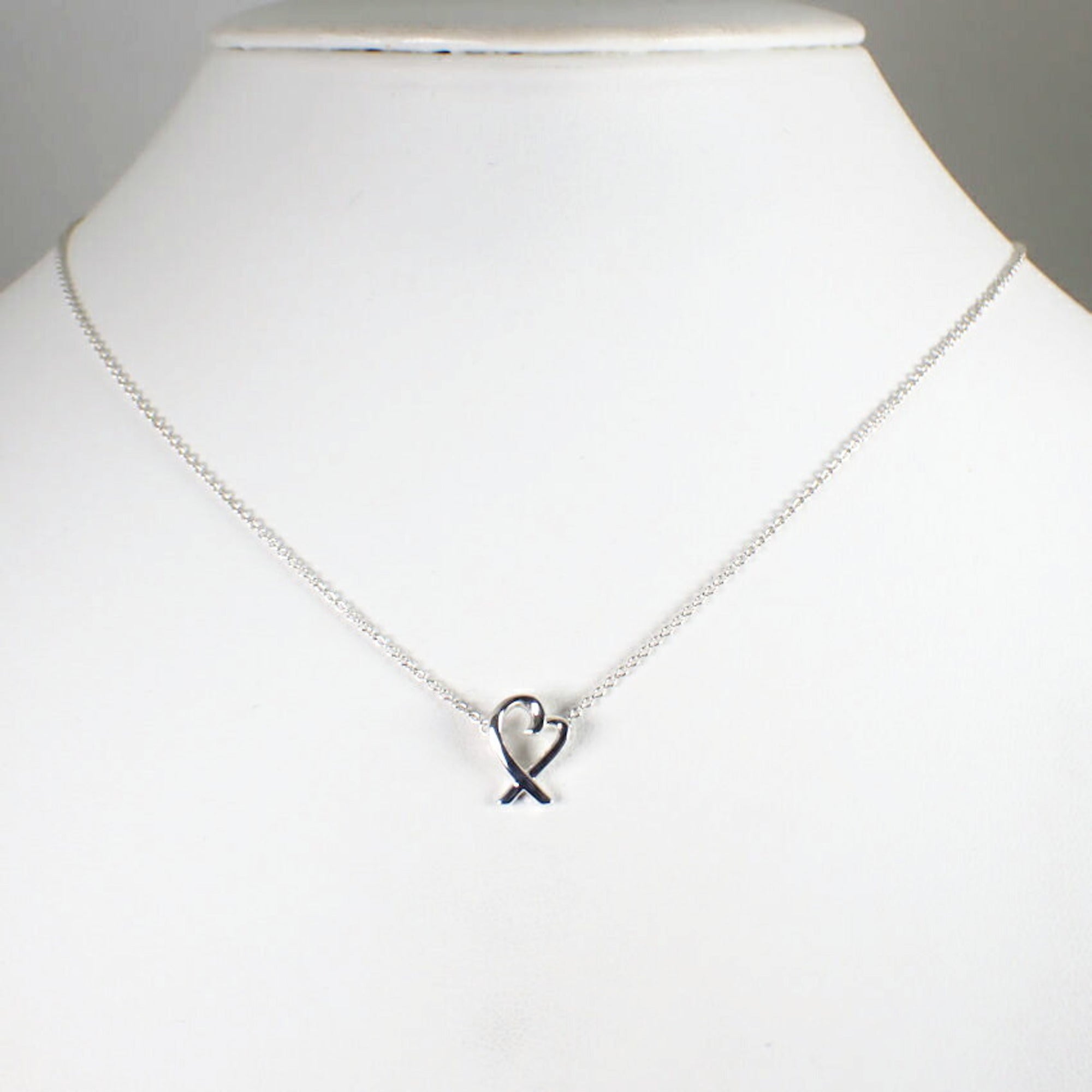 Loving Heart Pendant Necklace Sterling Silver