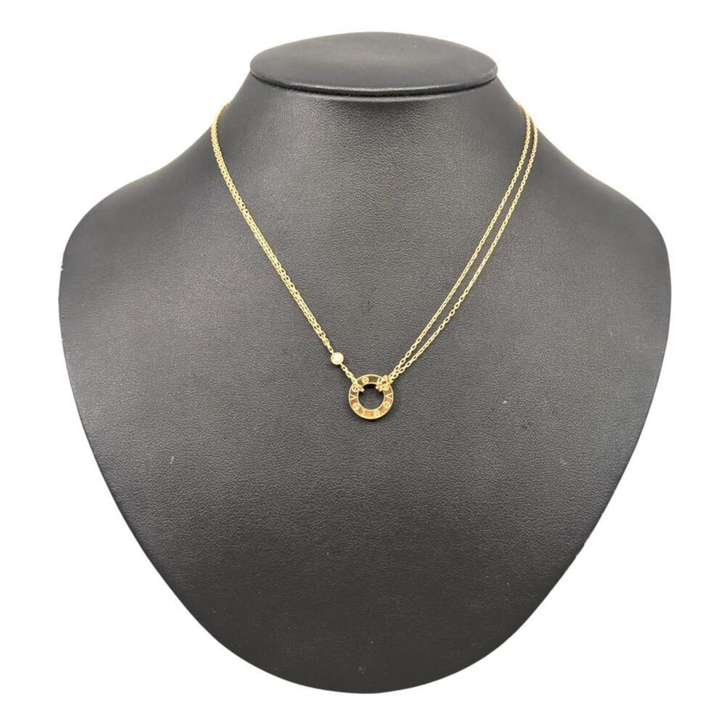 Love Pendant Necklace 18K Yellow Gold with Diamond