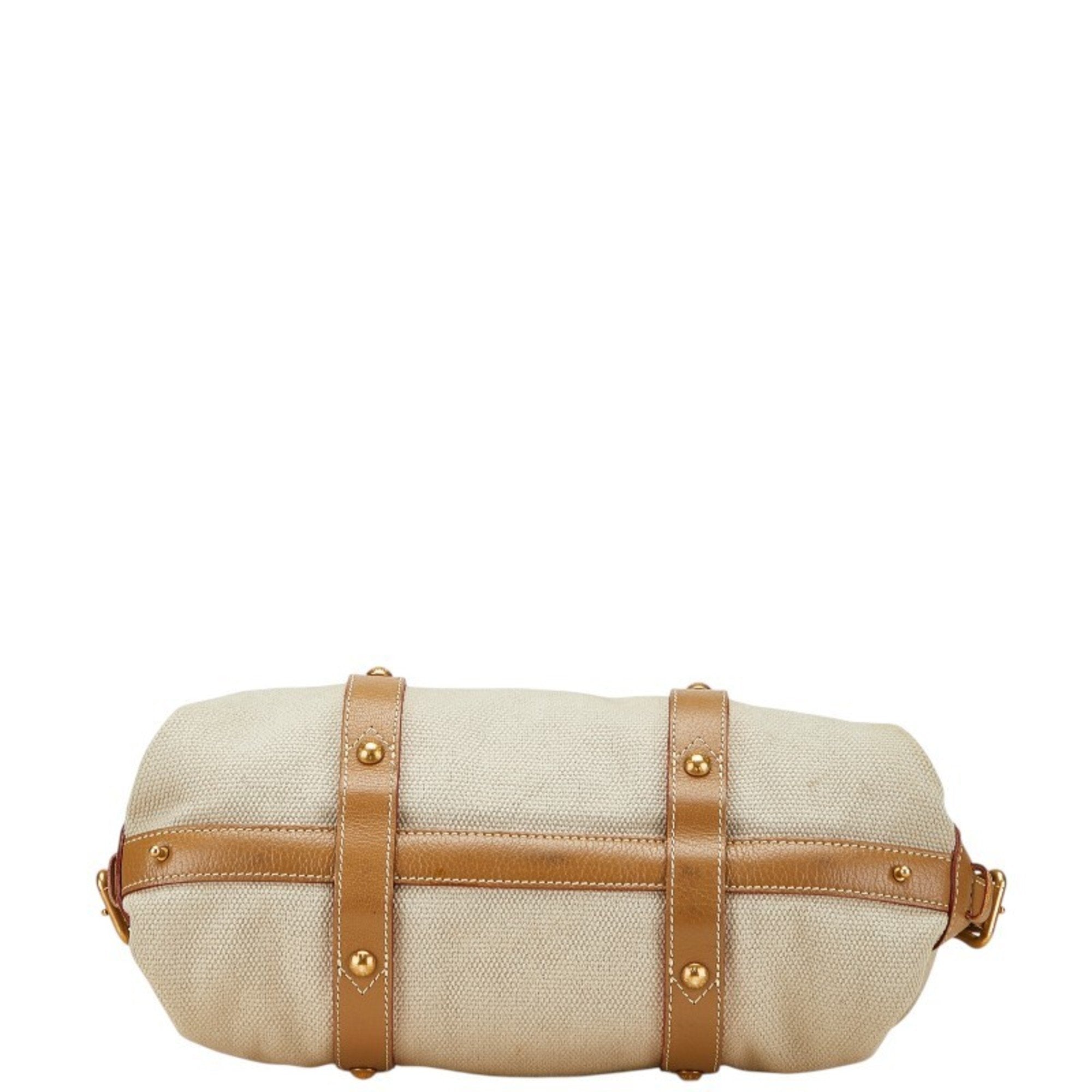Sac De Nuit Trianon Handbag Toile and Leather GM