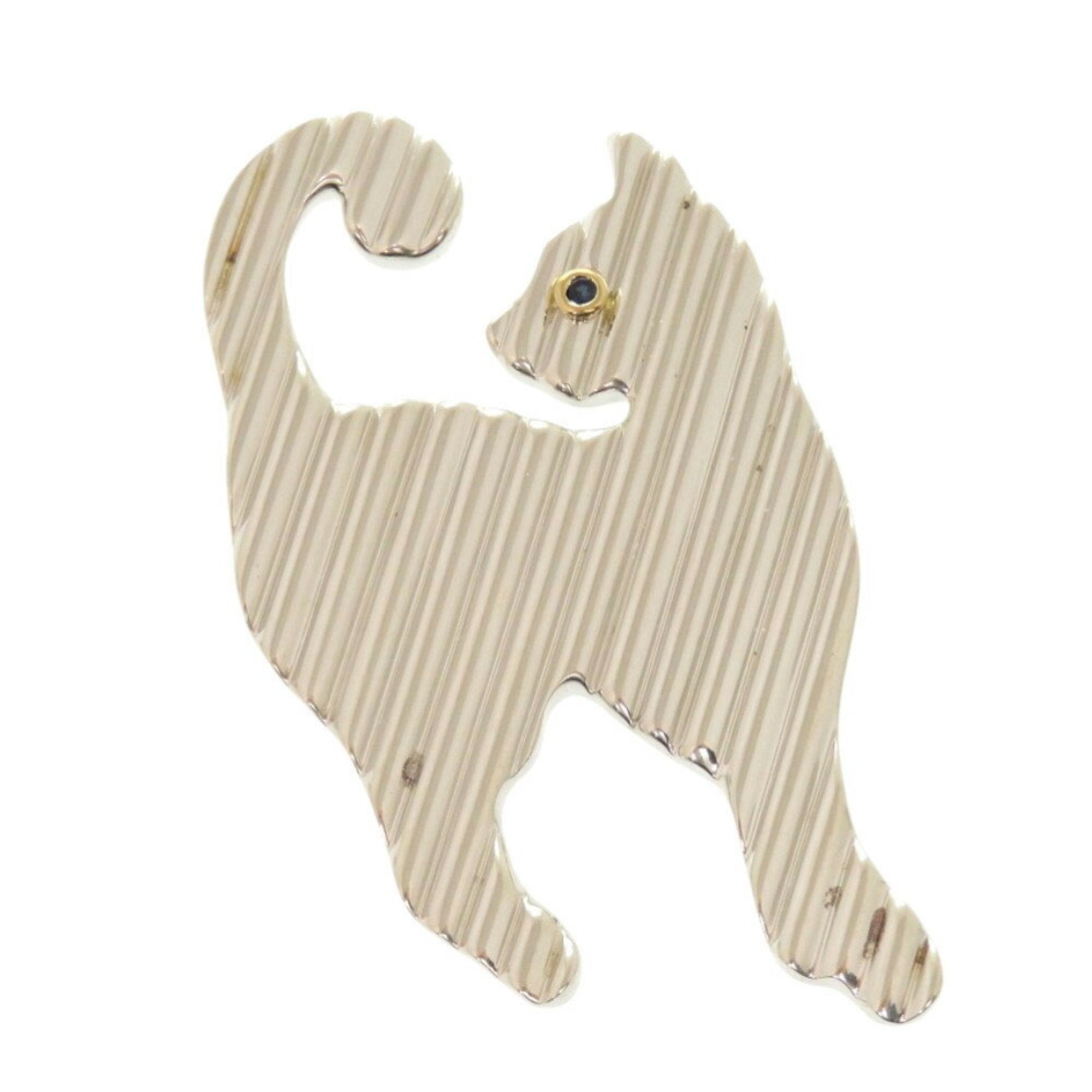 Brooch Sterling Silver and 18K Yellow Gold