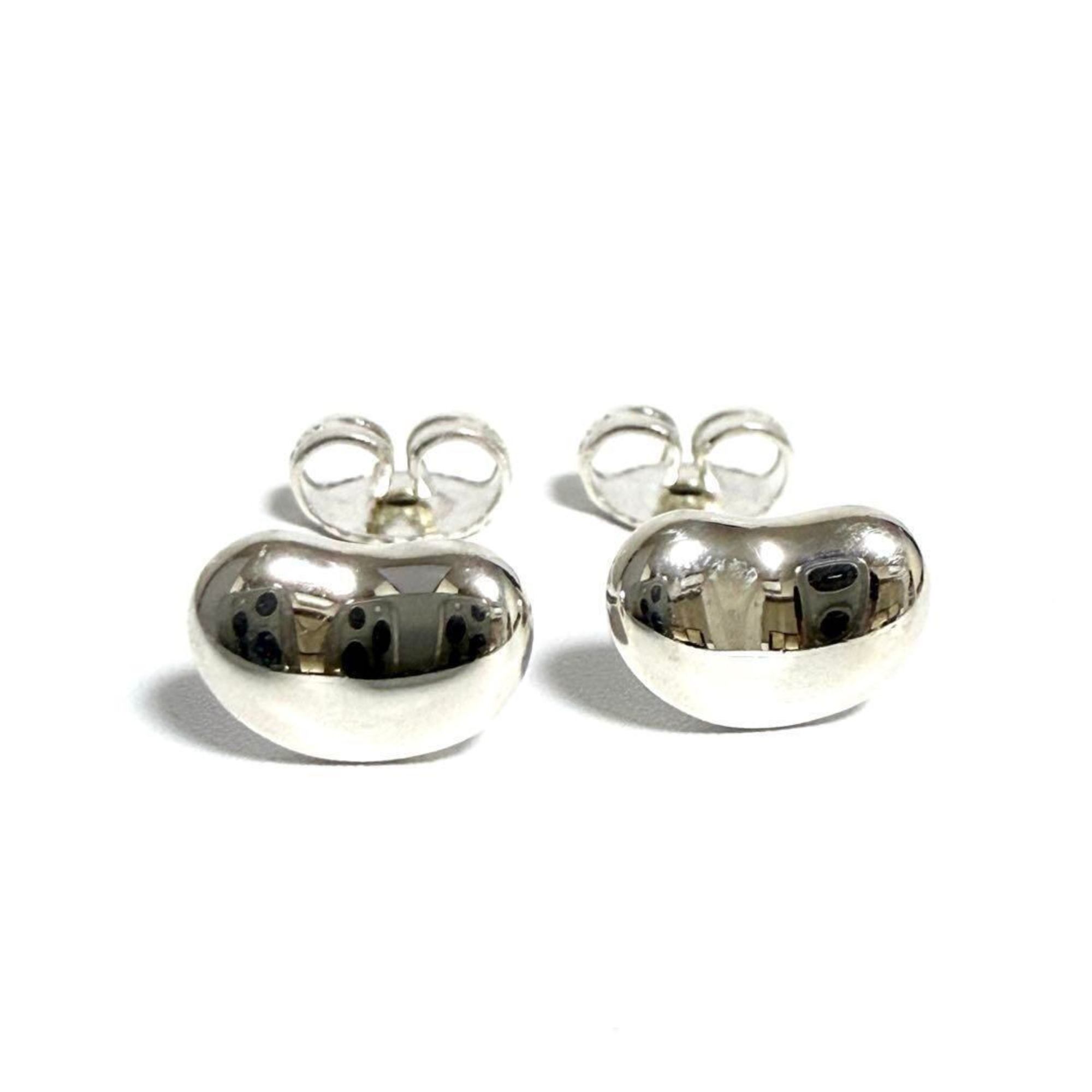 Bean Earrings Sterling Silver 9mm Sterling Silver
