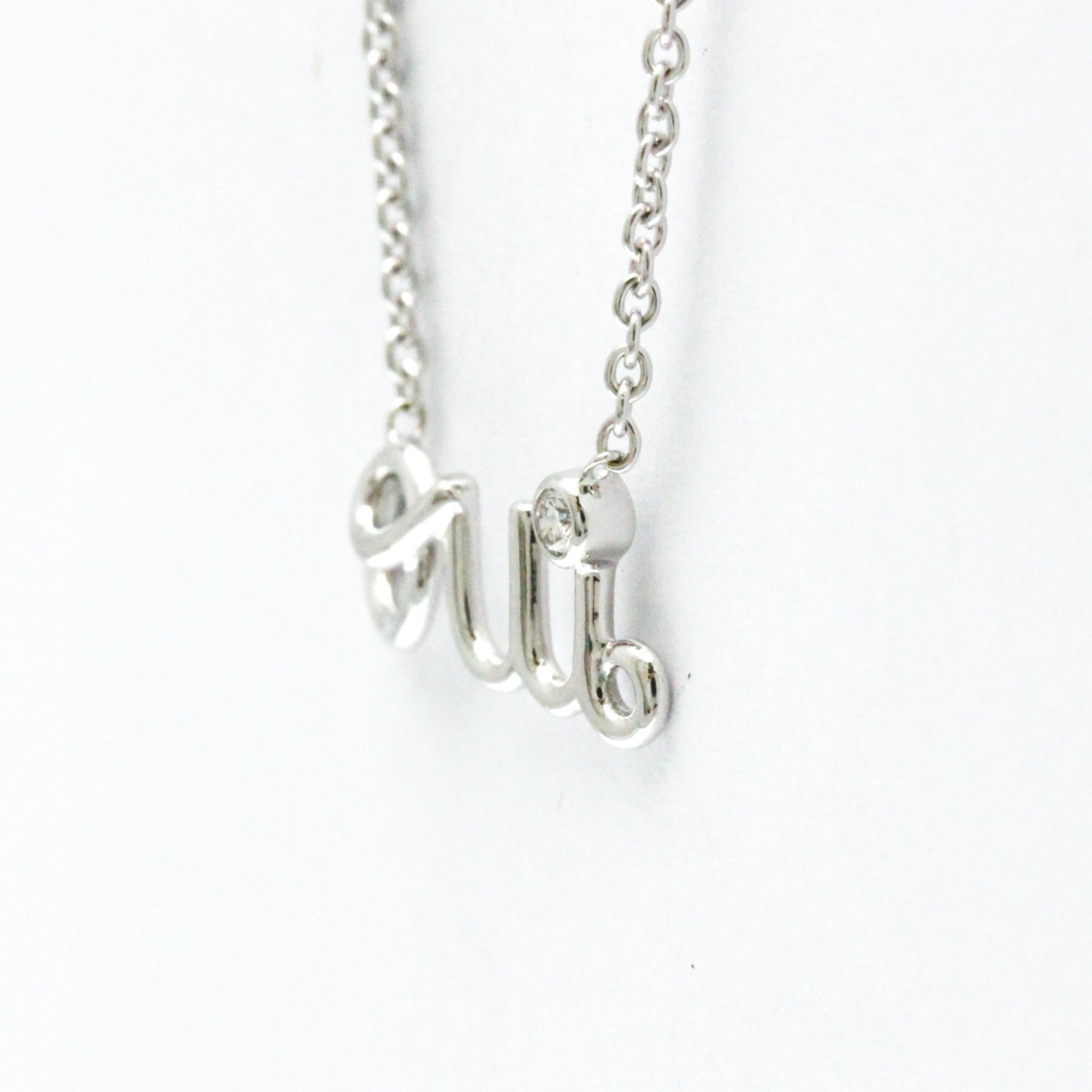 Pendant Necklace 18K White Gold with Diamond