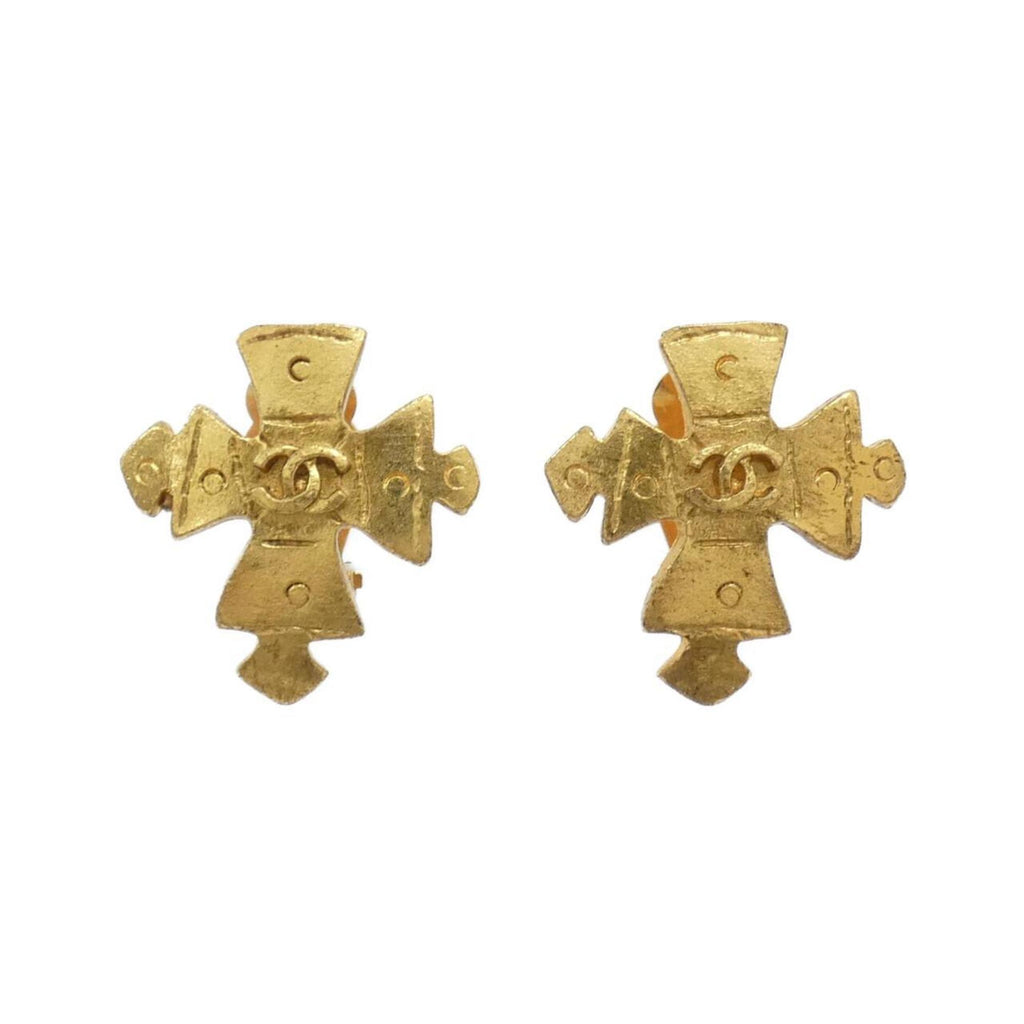 Earrings Gold-Tone Metal