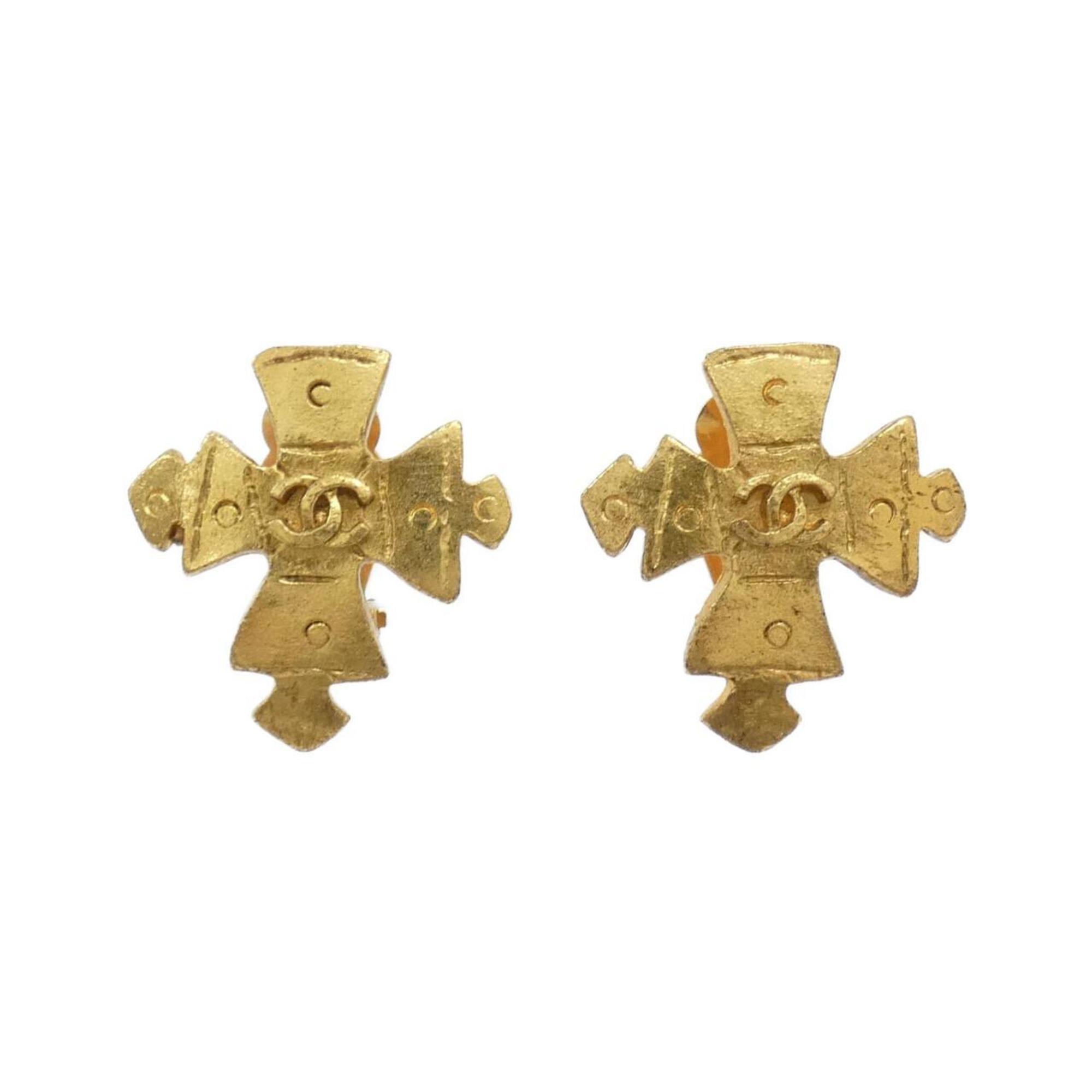 Earrings Gold-Tone Metal