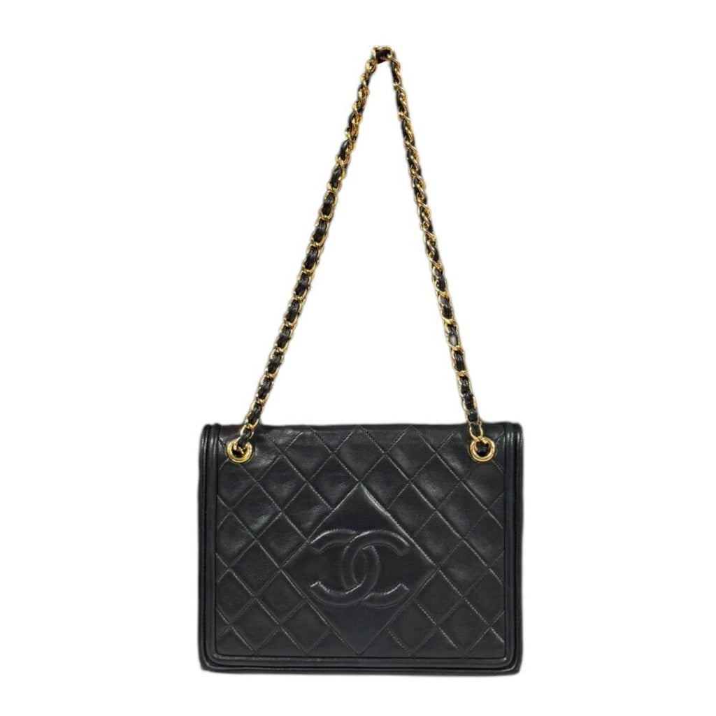 Vintage Diamond CC Flap Bag Quilted Lambskin Medium