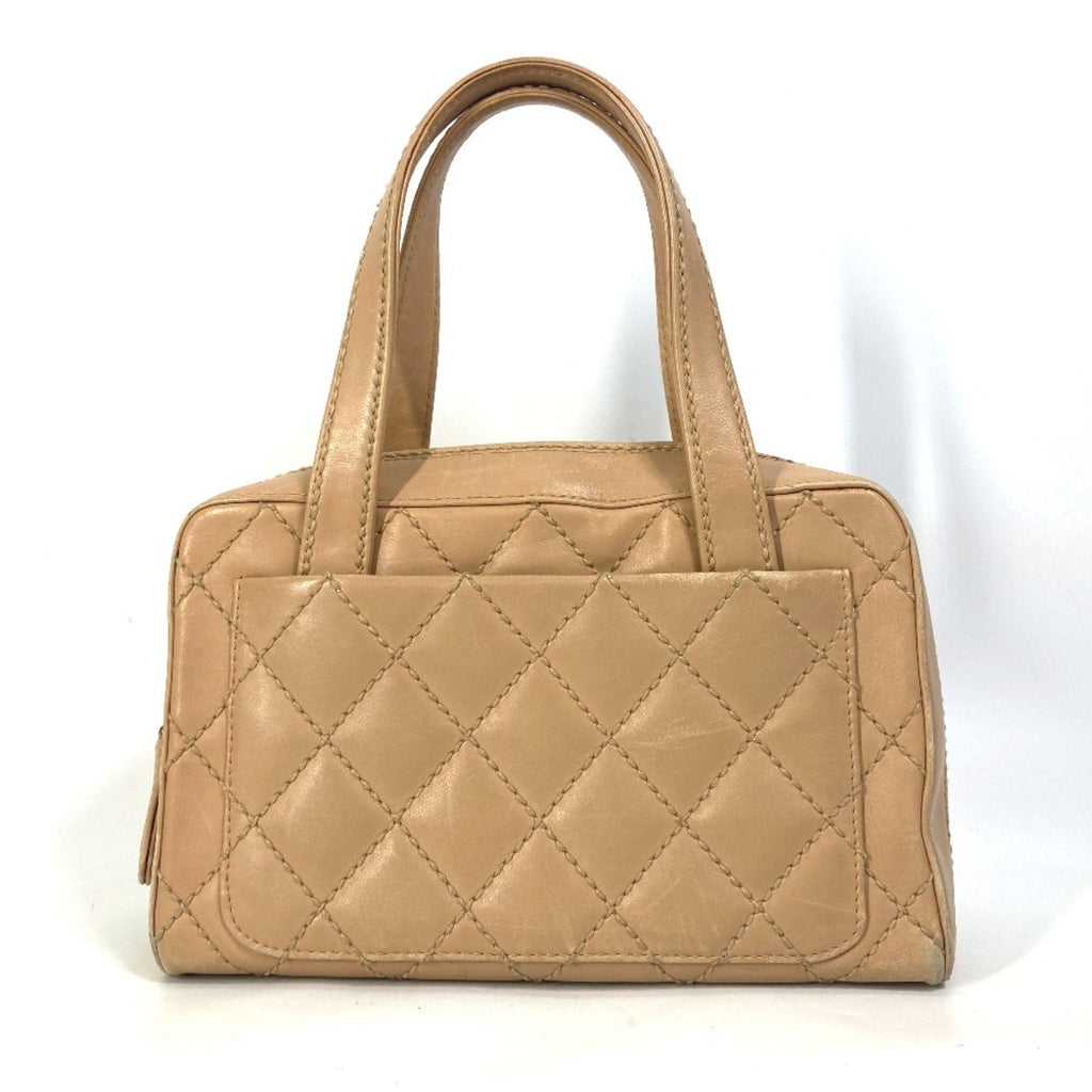 Surpique Zip Around Satchel Quilted Leather Medium