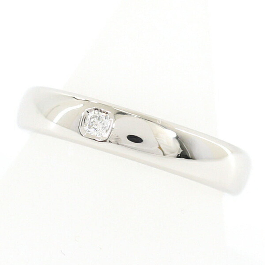 Ring Platinum 4mm With Diamond