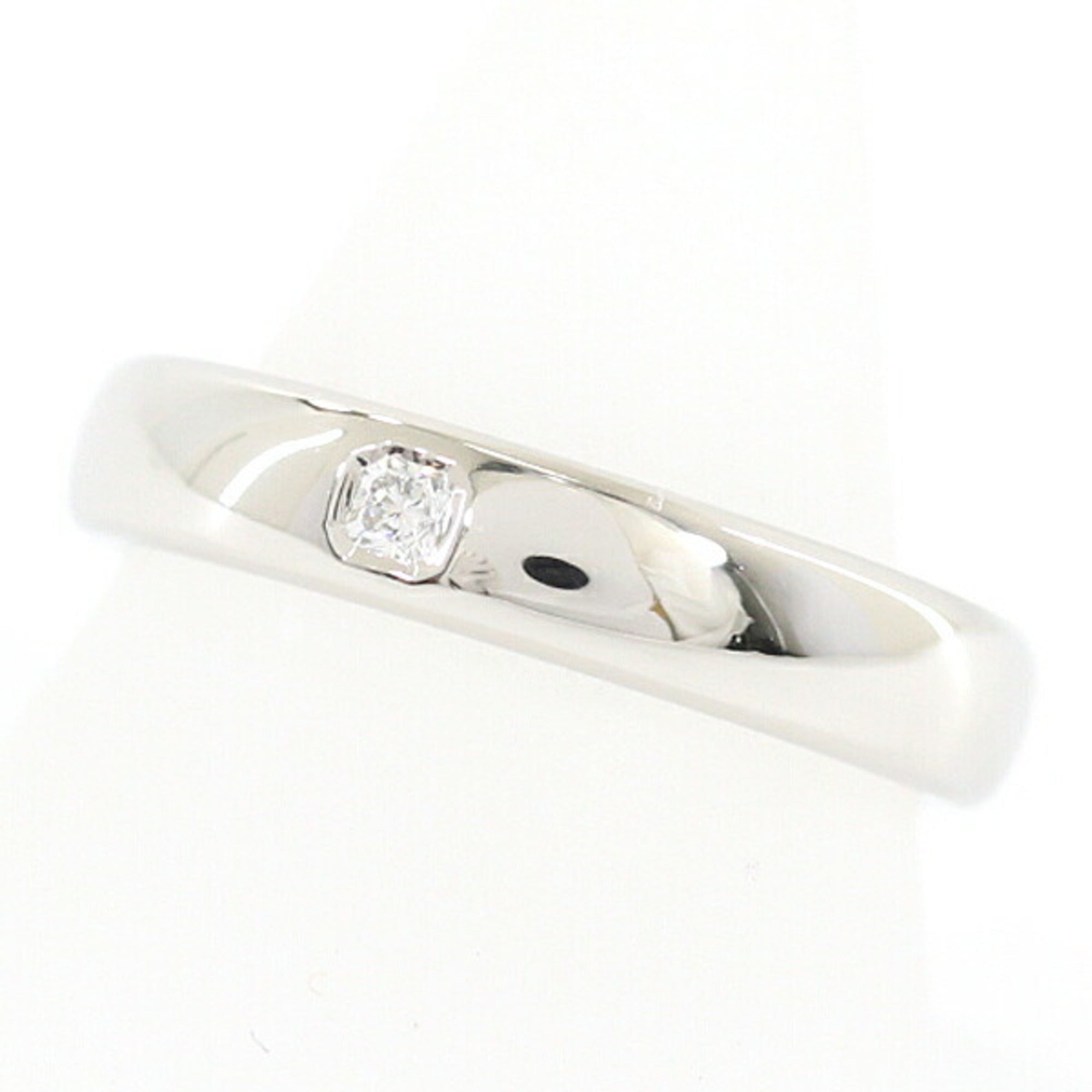 Ring Platinum 4mm With Diamond