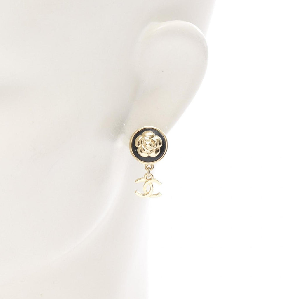 CC Logo Earrings Gold-Tone Metal Gold-Tone Metal