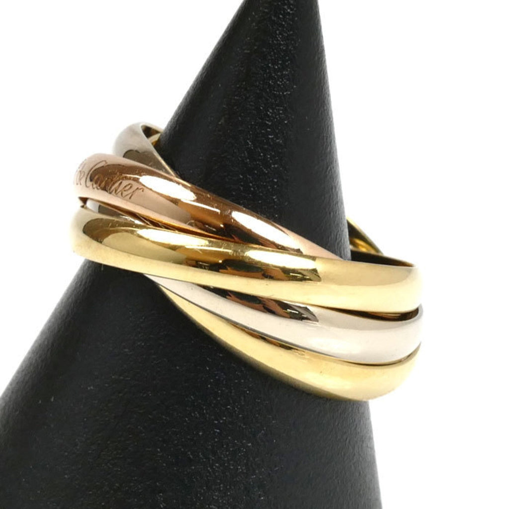 Vendome Louis Cartier Band Ring 18K Tricolor Gold