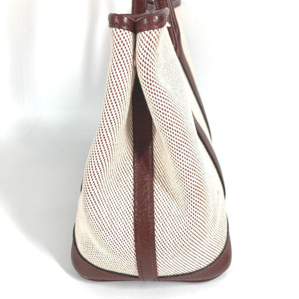 Garden Party Tote Toile and Leather 30