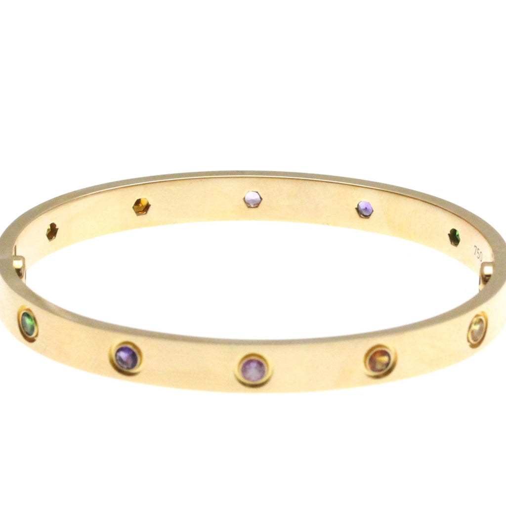 Bracelet 18K Rose Gold with Amethyst Garnet and Sapphire