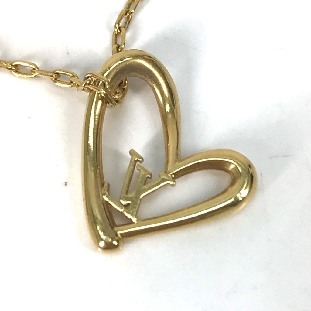 Heart Pendant Necklace Gold