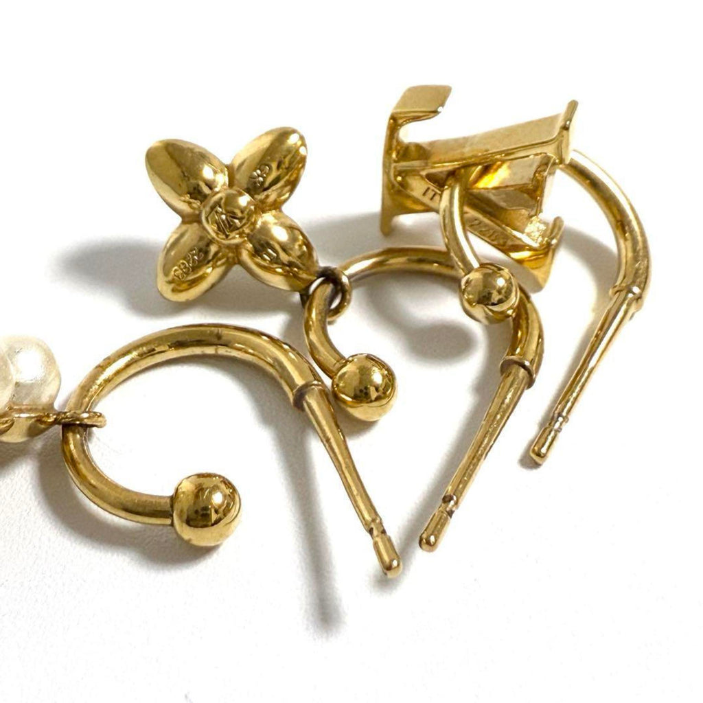 Earrings Artificial Pearl and Metal