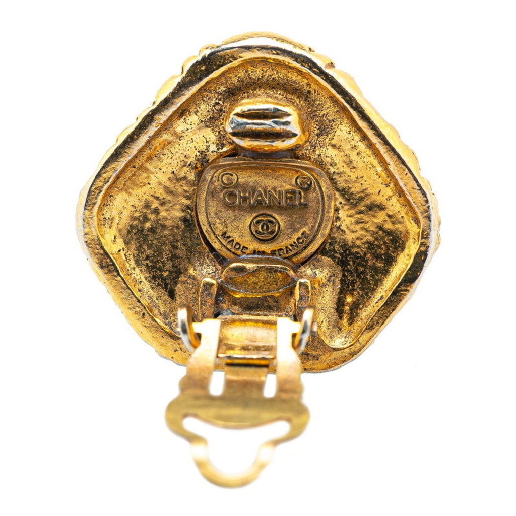 Vintage Earrings Gold-Tone Metal