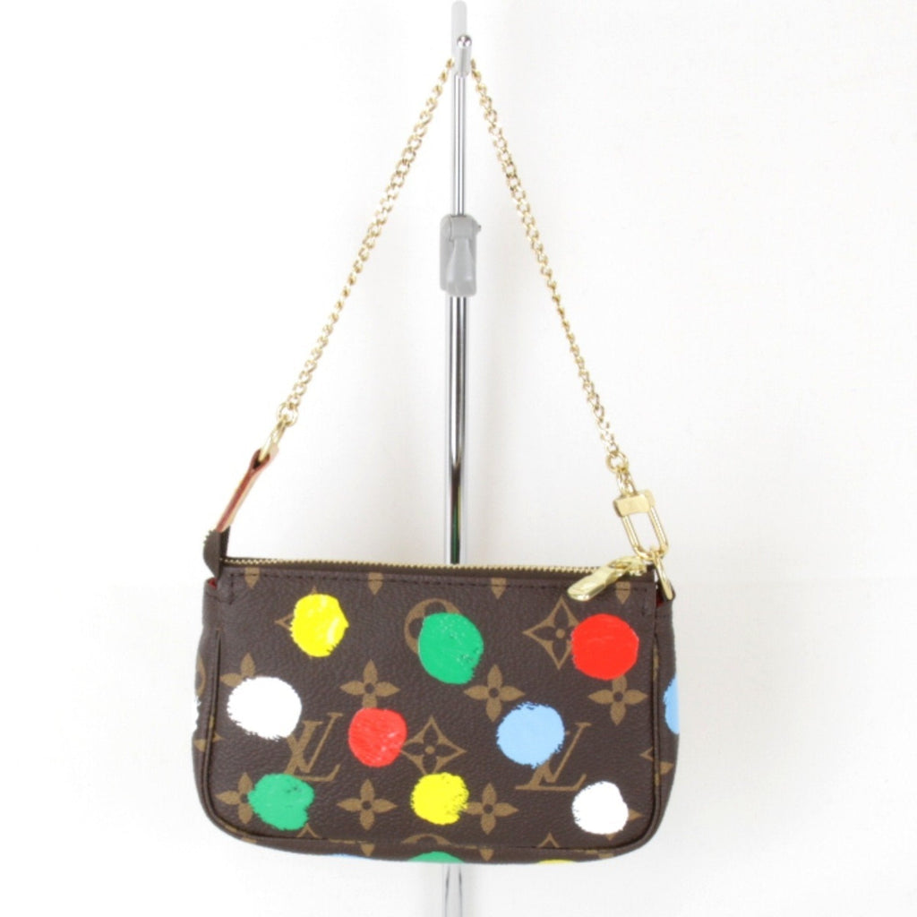 Pochette Accessoires Yayoi Kusama Painted Dots Monogram Canvas Mini