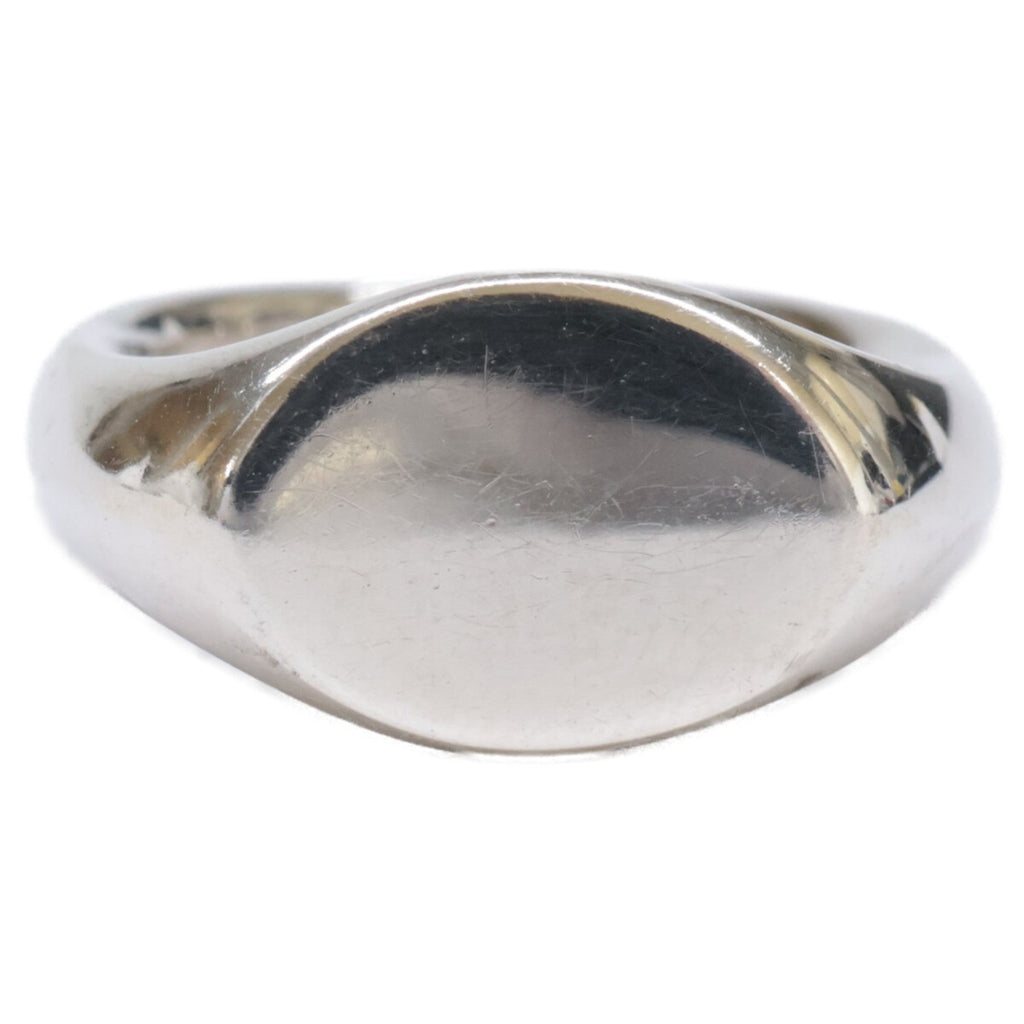 Vintage Oval Signet Ring Sterling Silver