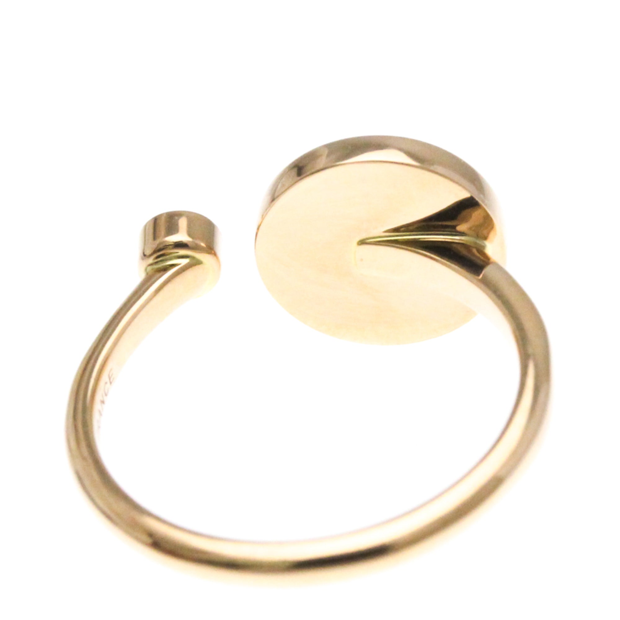 Band Ring 18K Rose Gold with Diamond and Mother of Pearl