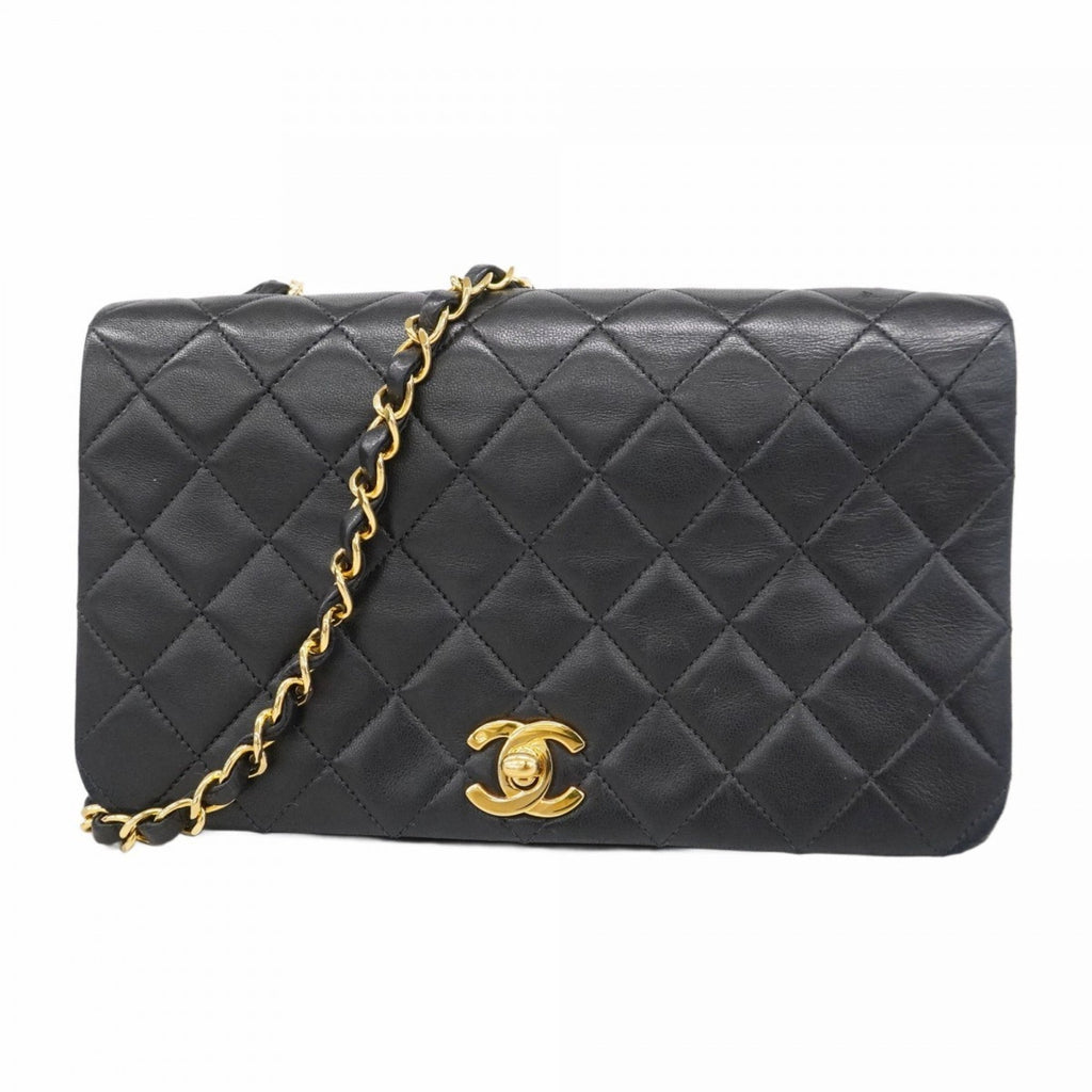 Vintage Full Flap Bag Quilted Lambskin Medium