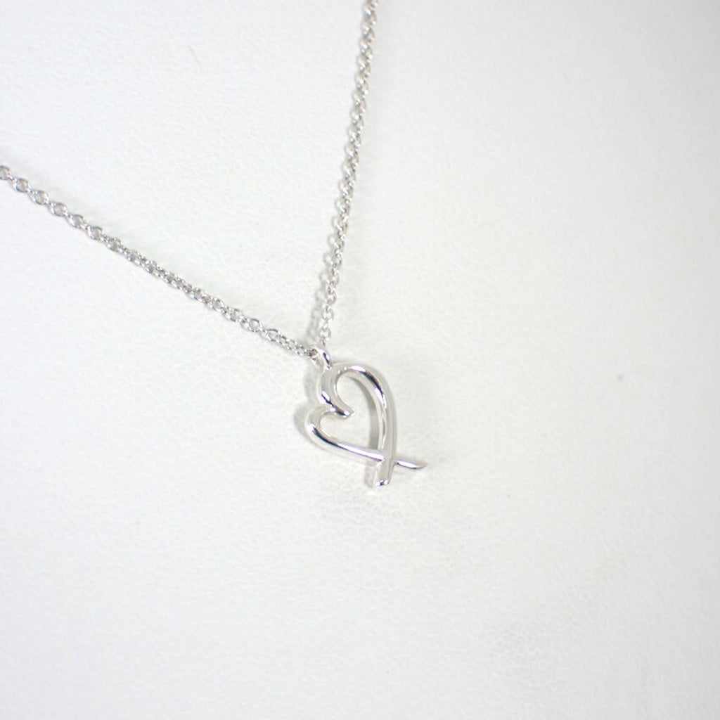Loving Heart Pendant Necklace Sterling Silver