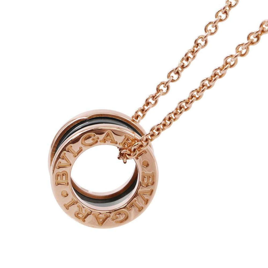 B.Zero1 Pendant Necklace Ceramic and 18K Rose Gold