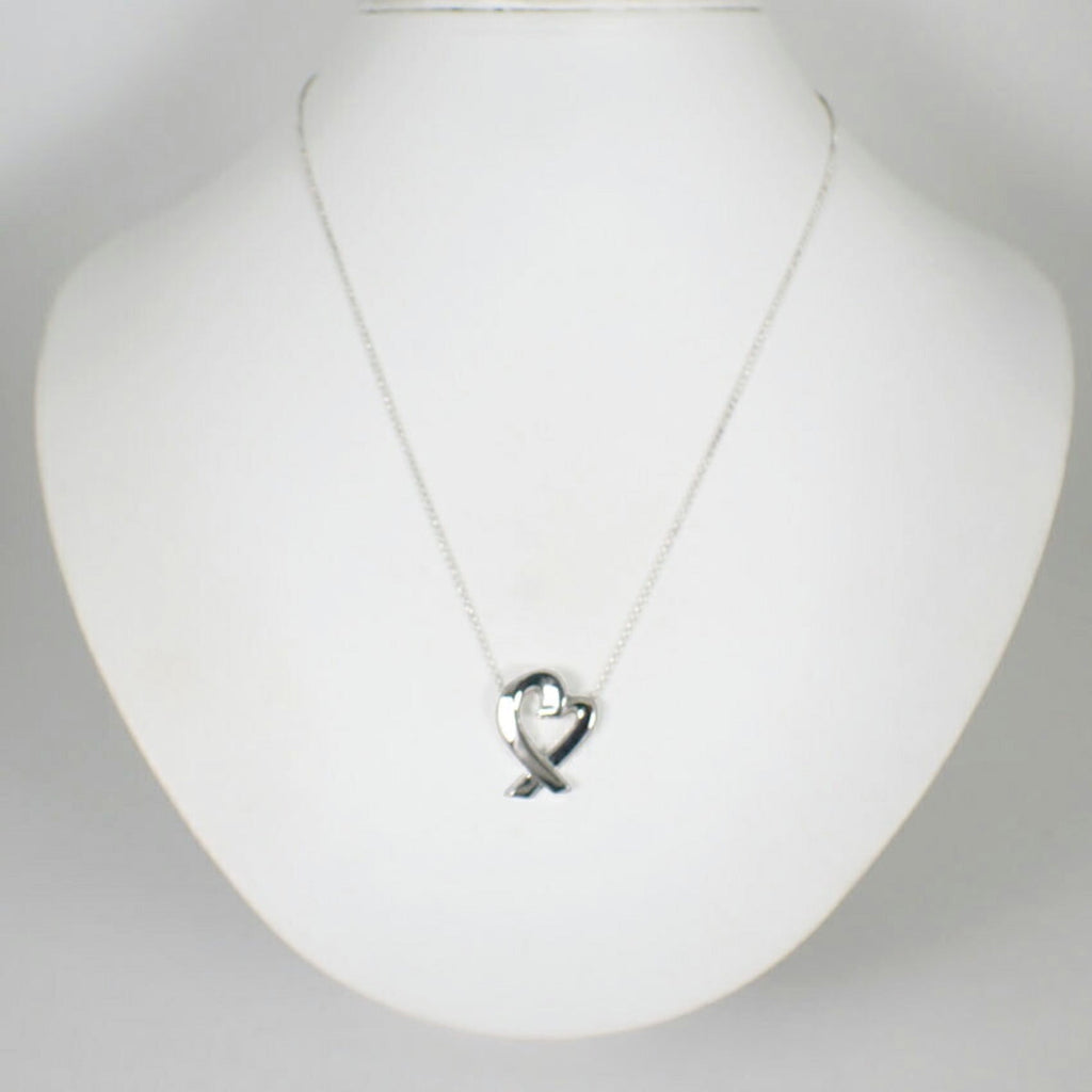 Loving Heart Pendant Necklace Sterling Silver