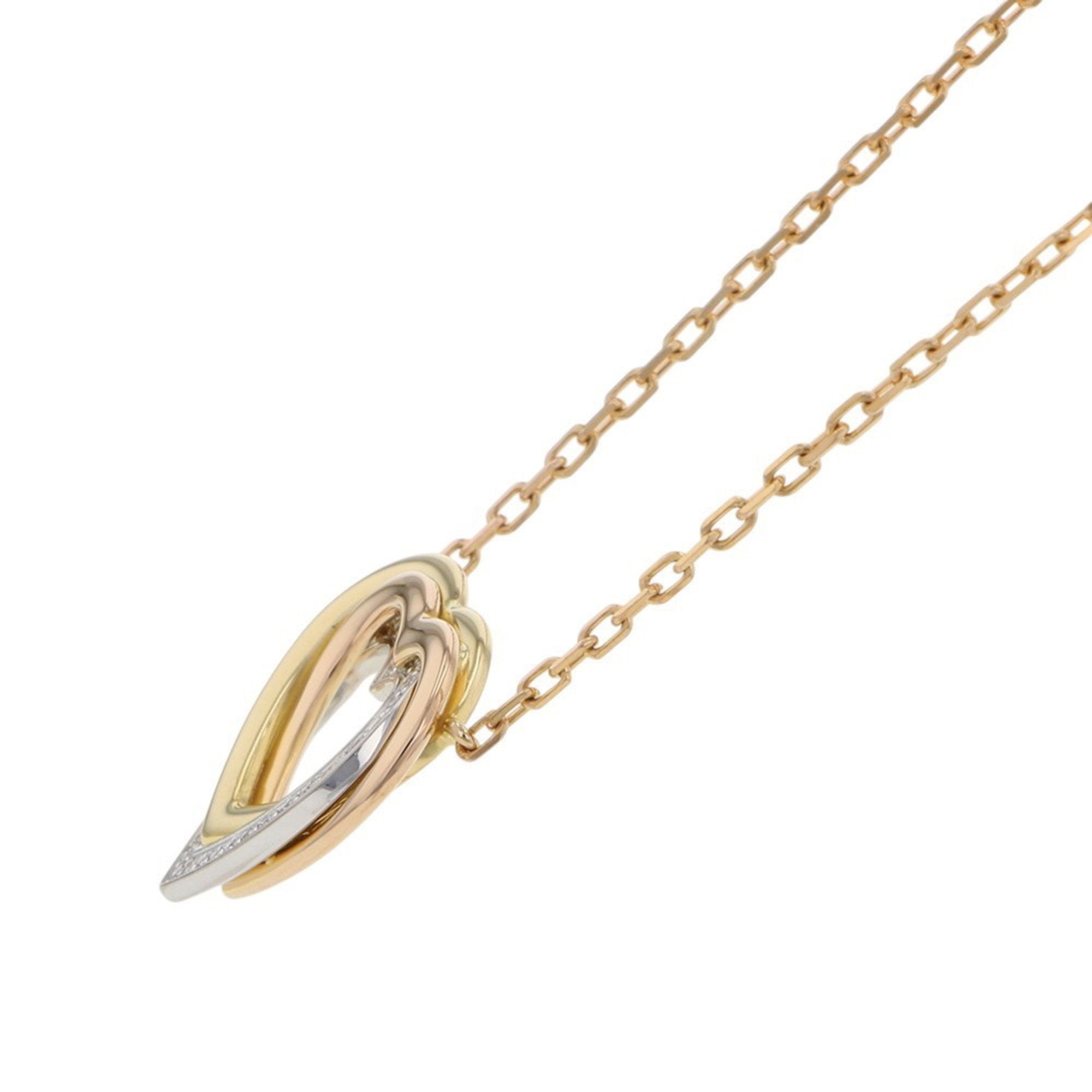 Trinity Pendant Necklace 18K Tricolor Gold