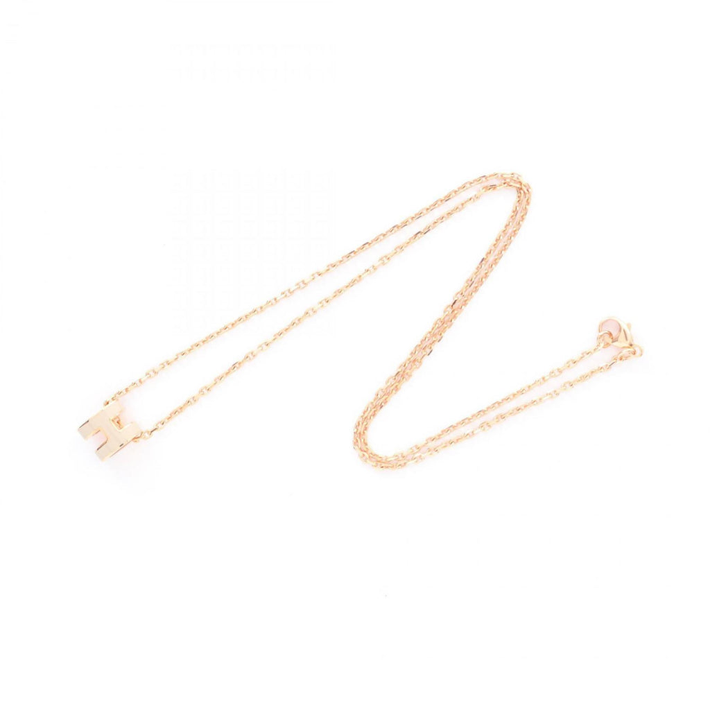 Pop H Pendant Necklace Gold-Tone Metal