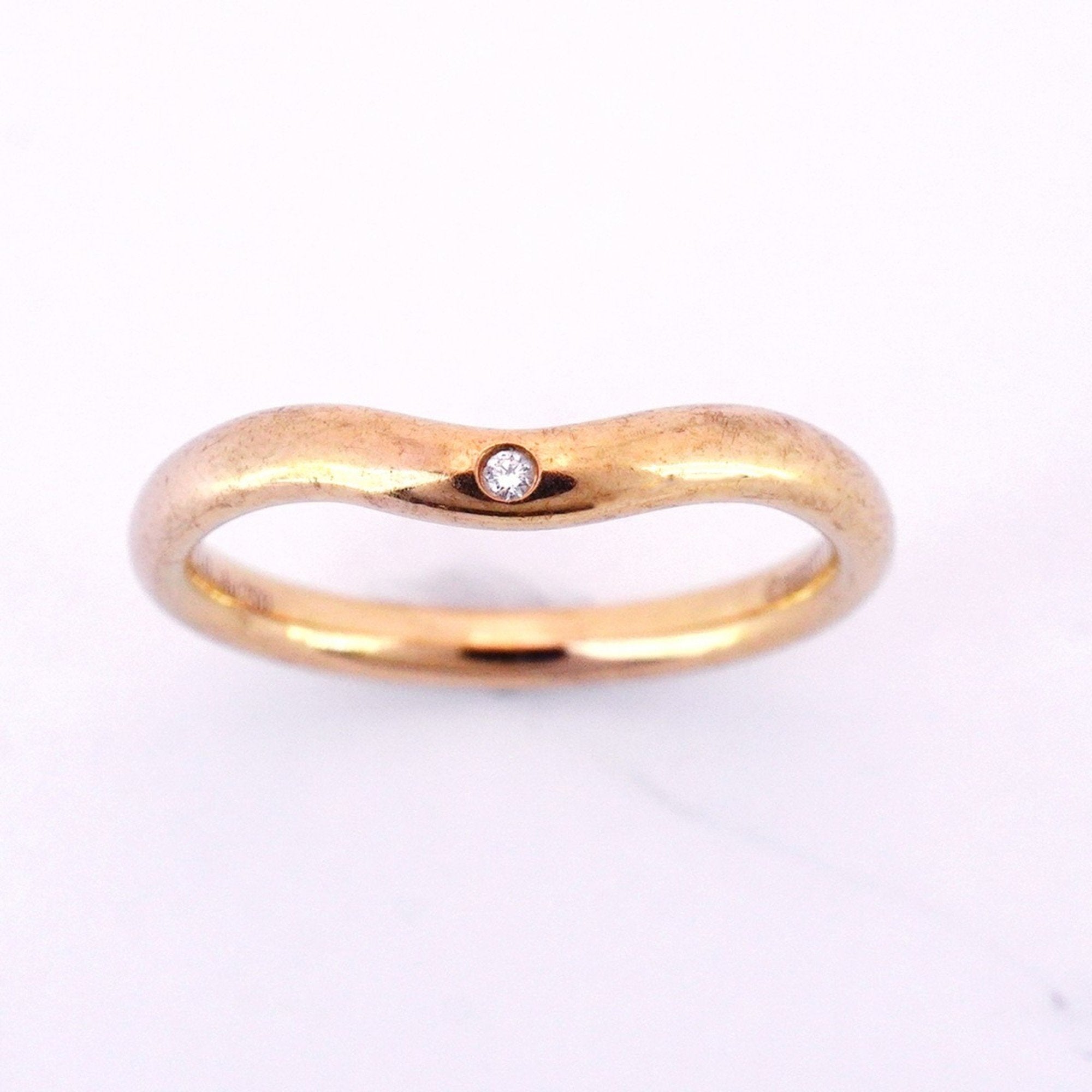 Band Ring 18K Rose Gold with Diamond