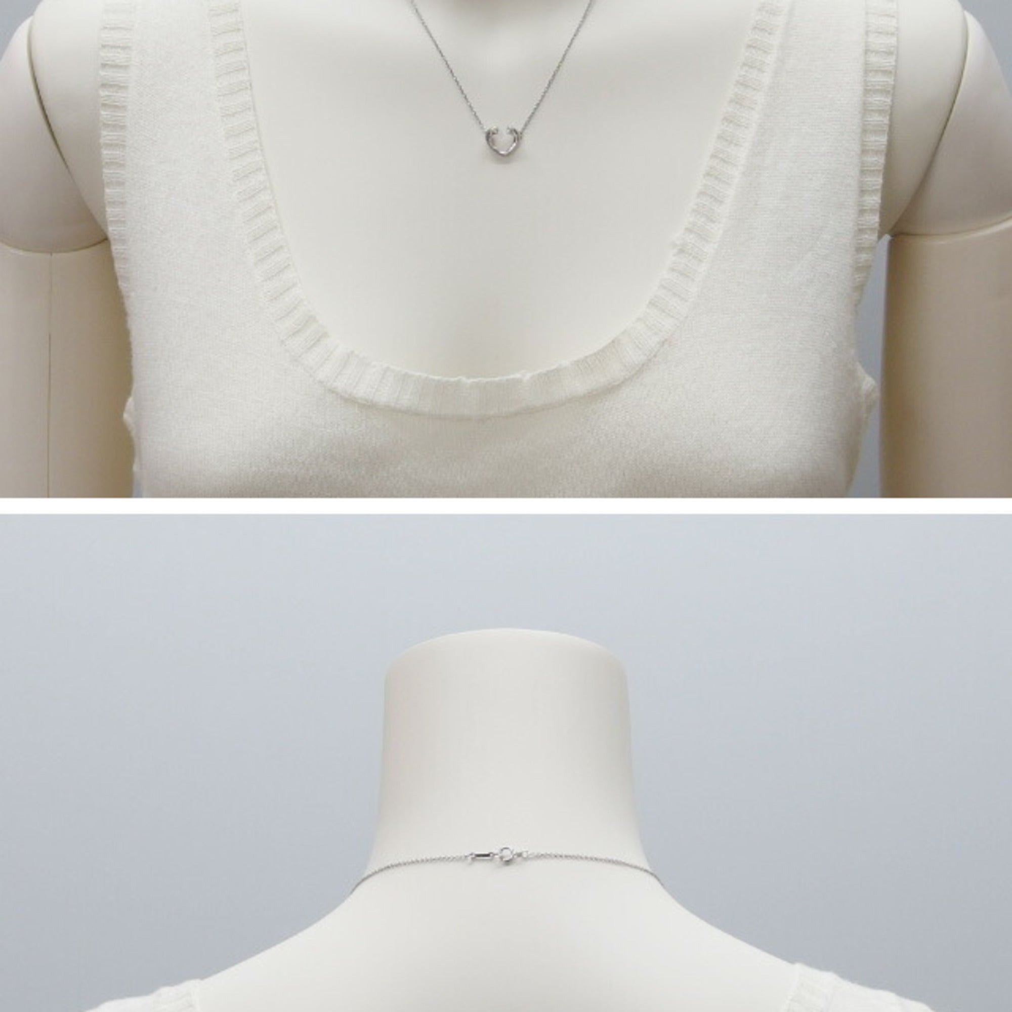 Pendant Necklace 18K White Gold with Diamond