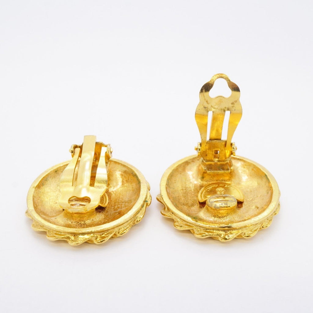 Clip-On Earrings Clip-On Gold-Tone Metal